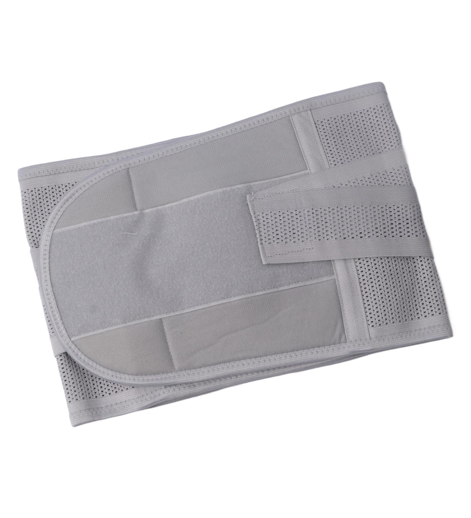 Shop XL Grey Back Brace with Breathable Design & Removable Lumbar Support for Lower Back Pain Relief - International Shipping Available - Buy Online on GoSupps.com