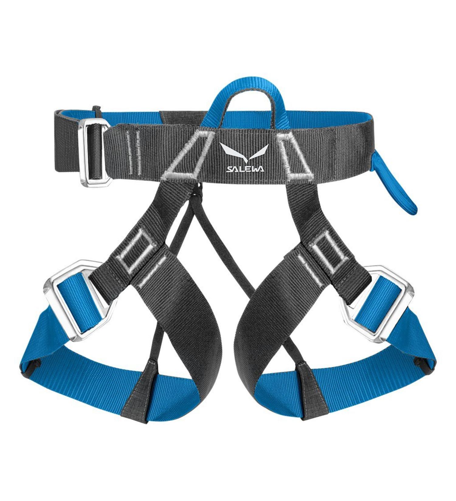 Salewa VIA FERRATA EVO Harness - Carbon/Polar Blue (M-XXL) | Premium Climbing Gear for Adventurers - Buy Online on GoSupps.com