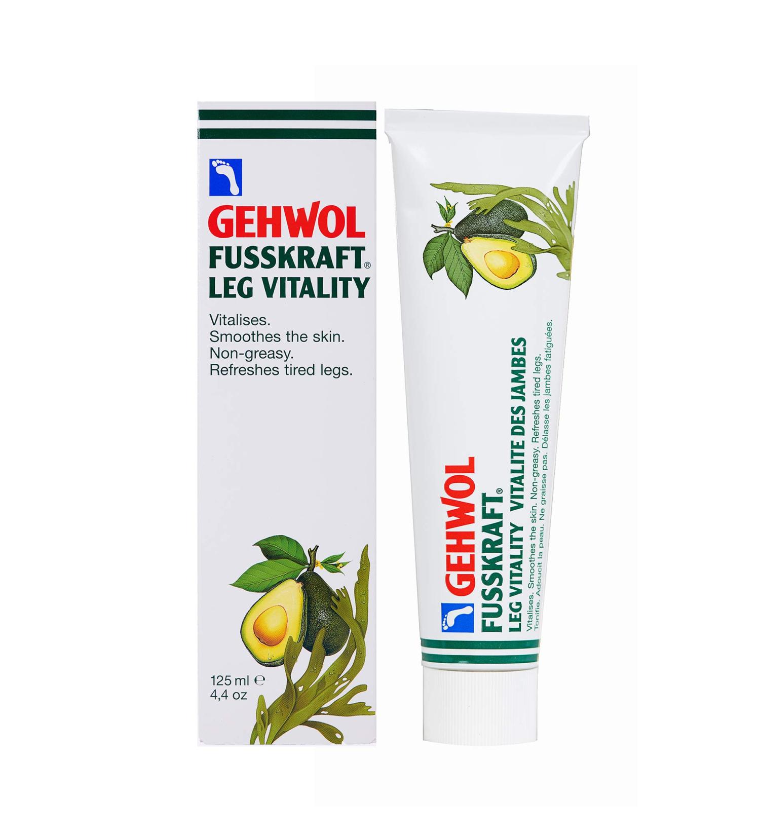 Gehwol Fusskraft Leg Vitality 125 ml - Non-Greasy Foot & Leg Cream for Preventing Dry Skin | Buy Internationally - Buy Online on GoSupps.com
