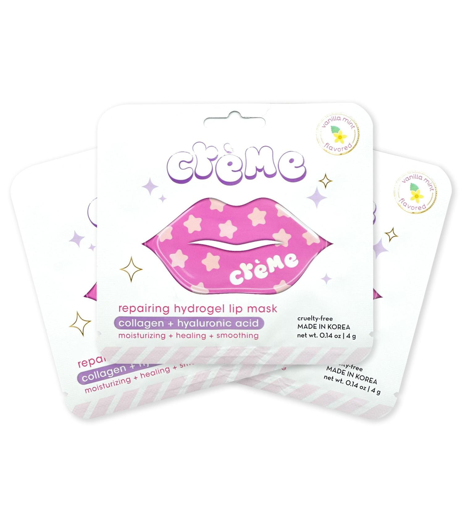 Repairing Hydrogel Lip Mask - The Cr me Shop Boba Bears | Hydrating & Collagen Infused Lip Patches for Dry Lips & Wrinkles - International Shipping Available - Buy Online on GoSupps.com