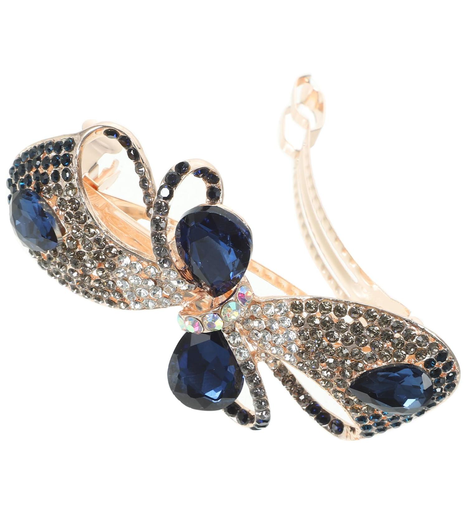 PATKAW Hair Clip Bow Rhinestone Hair Barrette Clips Fine Thick Hair Clip Ponytail Holder for Women Teen Girls A - Buy Online on GoSupps.com