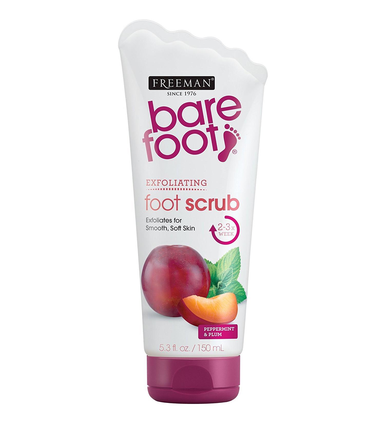Freeman Bare Foot Scrub Peppermint & Plum Foot Scrub 3 x 150ml