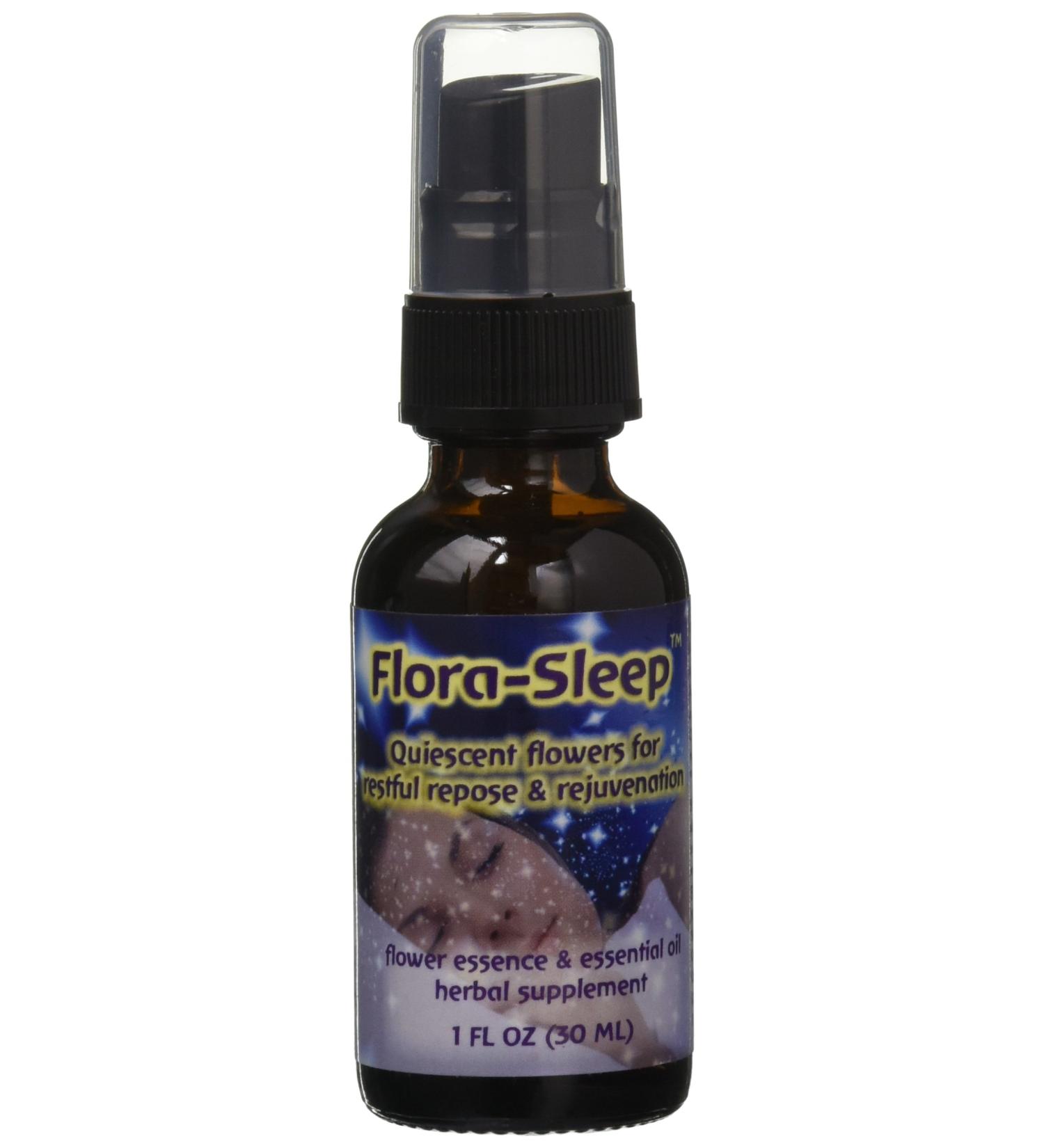 Flora-Sleep Flower Essence & Essential Oil 1 oz - Flower Essence Services | Relaxation & Sleep Aid - Buy Online on GoSupps.com
