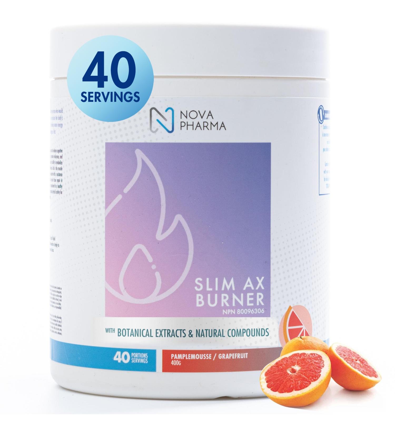 Nova Pharma Pre Workout Powder - Garcinia Cambogia - L Carnitine Supplement - Chromium Supplement - 40 Servings (Grapefruit) - Buy Online on GoSupps.com