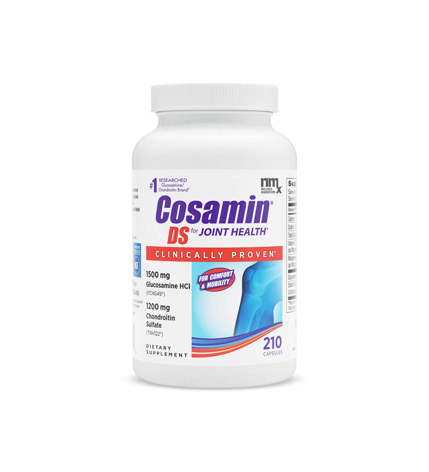 Nutramax Cosamin DS Joint Health Supplement - 210 Capsules for Men & Women, Glucosamine & Chondroitin Formula - Buy Online on GoSupps.com