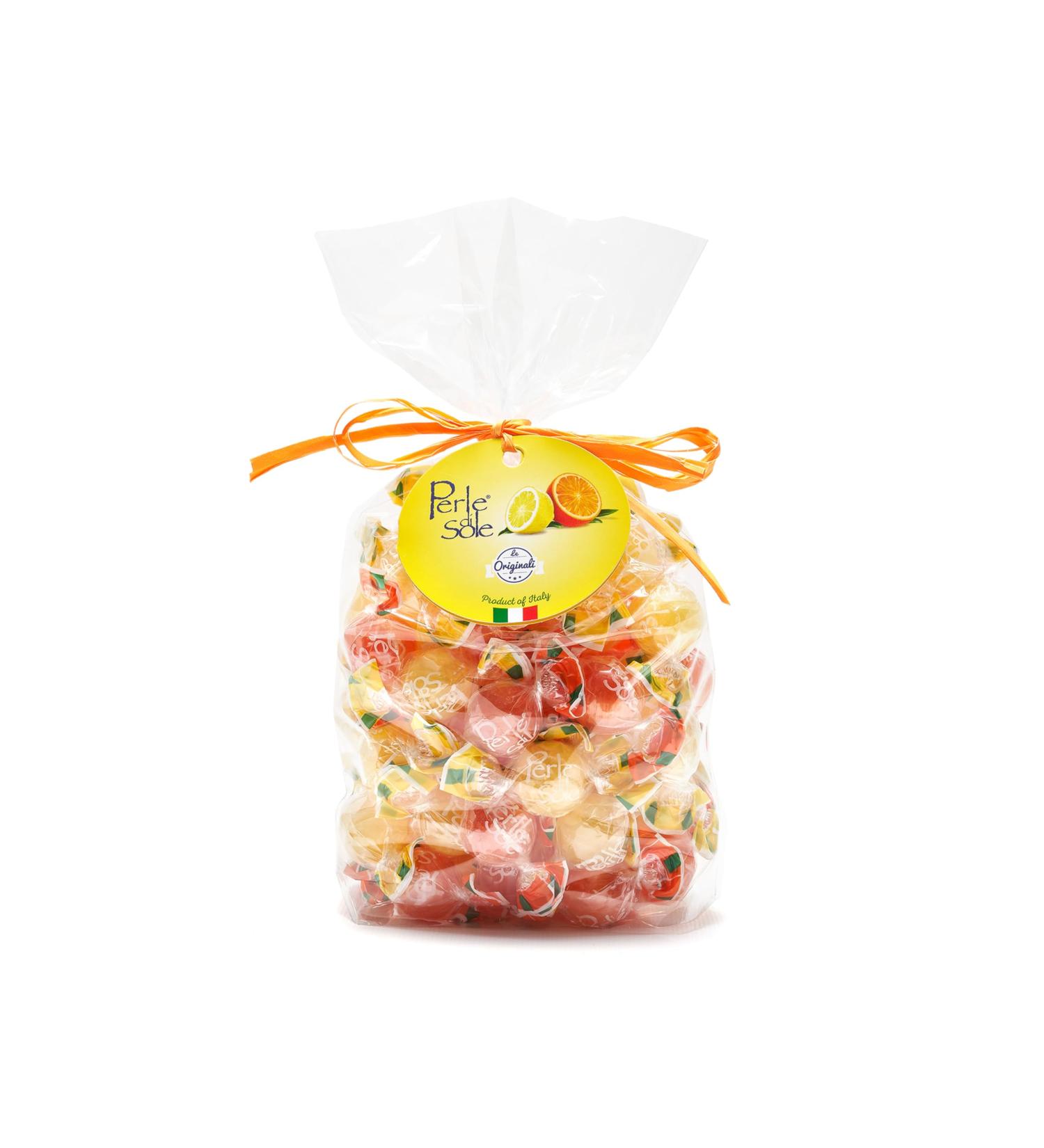 Hard candies with lemon and orange 500 Gr. - Perle di Sole - Buy Online on GoSupps.com