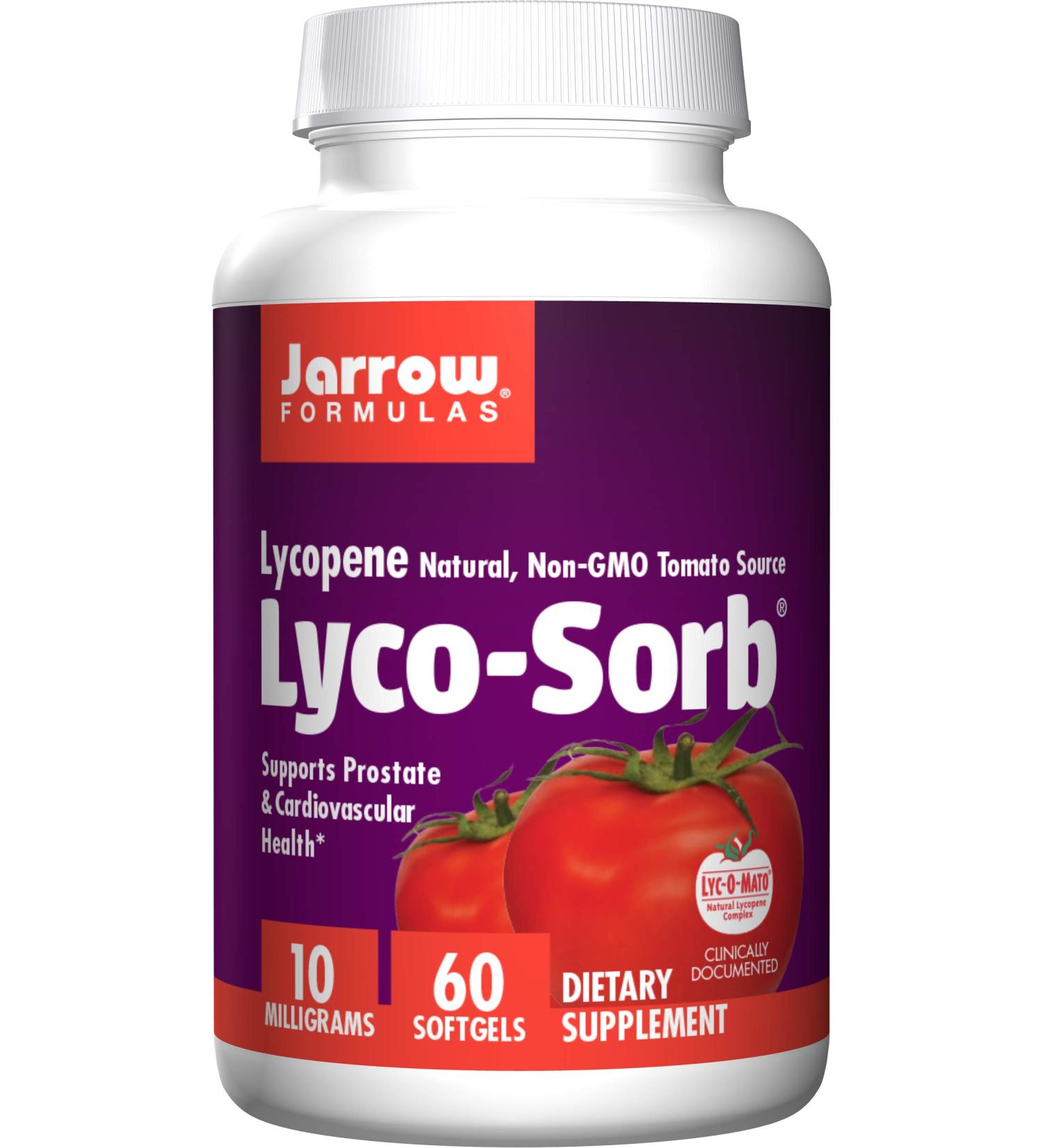 Jarrow Formulas Lyco-Sorb Lycopene 10 mg 60 Softgels