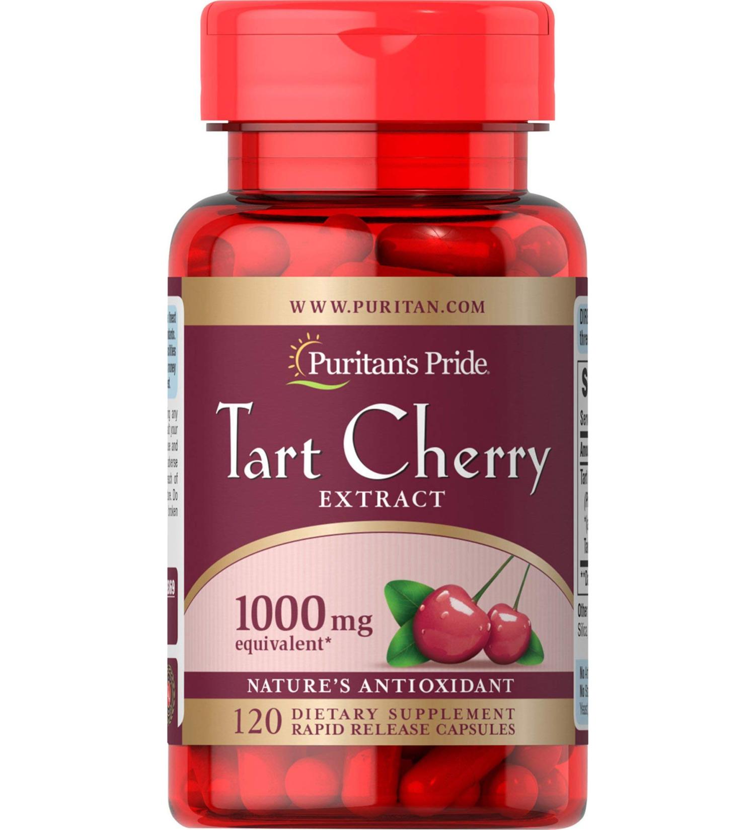 Puritans Pride Tart Cherry Extract 1000 Mg 120 count (Pack of 1)