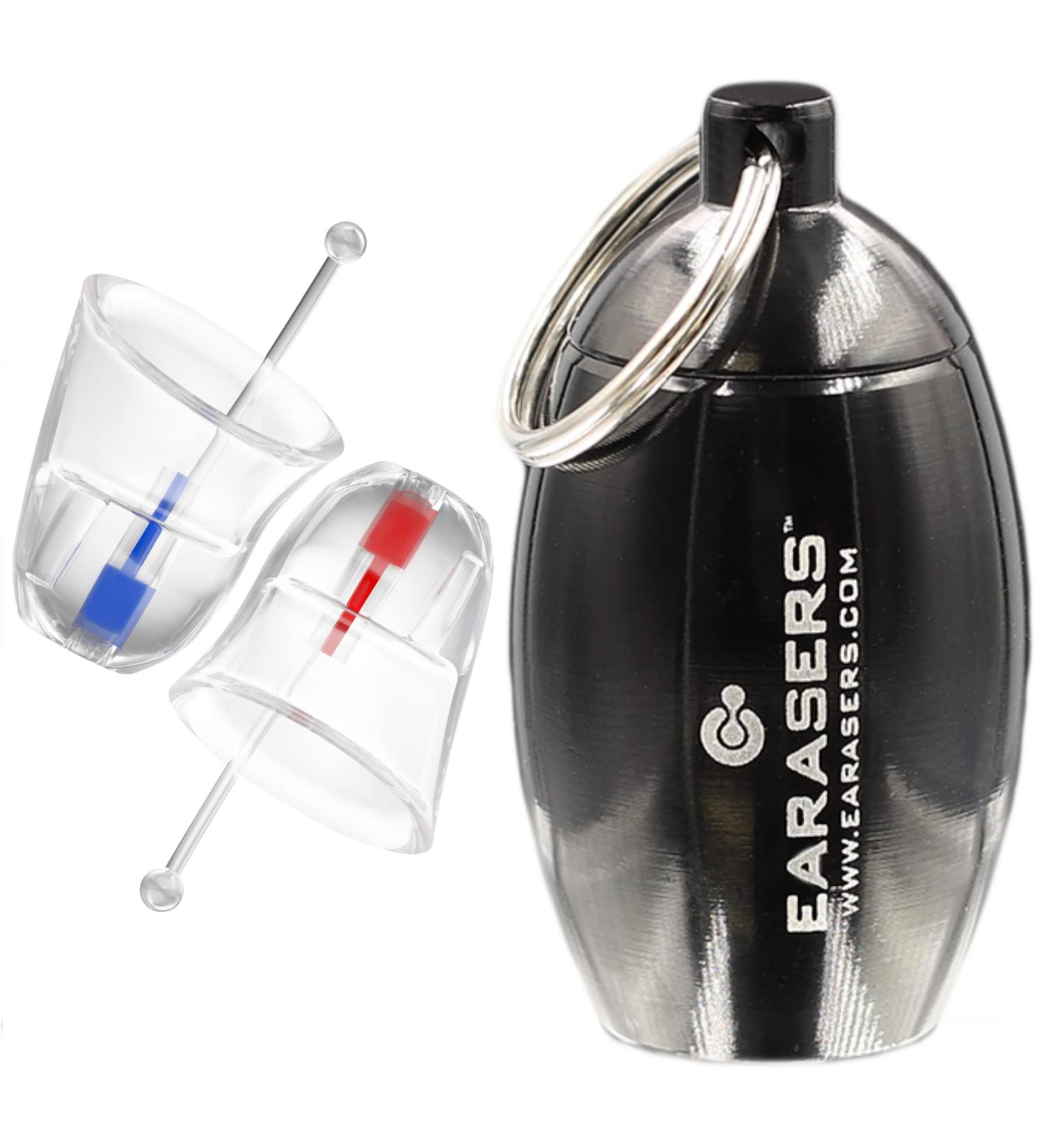 EARasers Reusable Noise Cancelling Earplugs - Musicians Comfort US Small (19dB Peak Reduction) with Waterproof Black Carrying Case - Buy Online on GoSupps.com