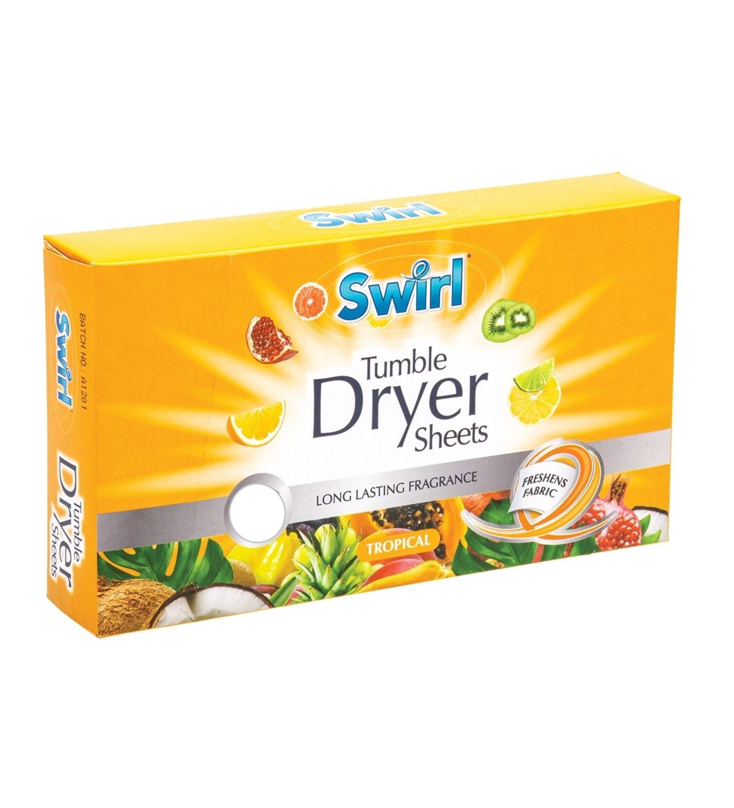 Tropical Tumble Dryer Sheets Pack Of 35 Fabric Conditioner Laundry Aid Anti Static Sheets - Buy Online on GoSupps.com