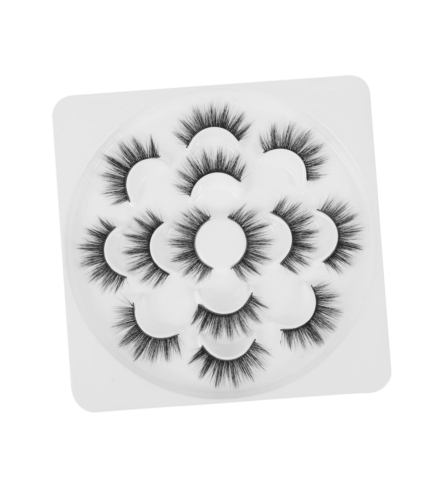 Beavorty False Thick Eyelashes 7 Pairs Fake Eyelashes Eyelashes Fake Lashes Thick Eyelashes Artificial Eyelashes Stage Eyelash Black Set 8d Imitation Artificial Eyelashes Wispy Eyelashes - Buy Online on GoSupps.com