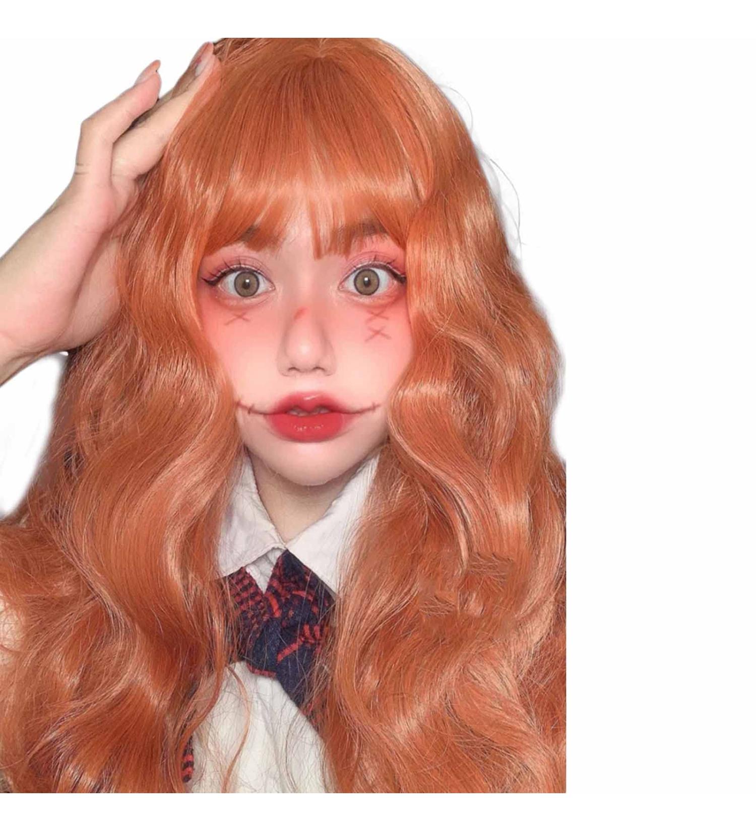 Jin Tong Recap Blue Wig - Natural Kunsthaar Full Wigs for Women | Everyday Cosplay Halloween & Party! - Buy Online on GoSupps.com