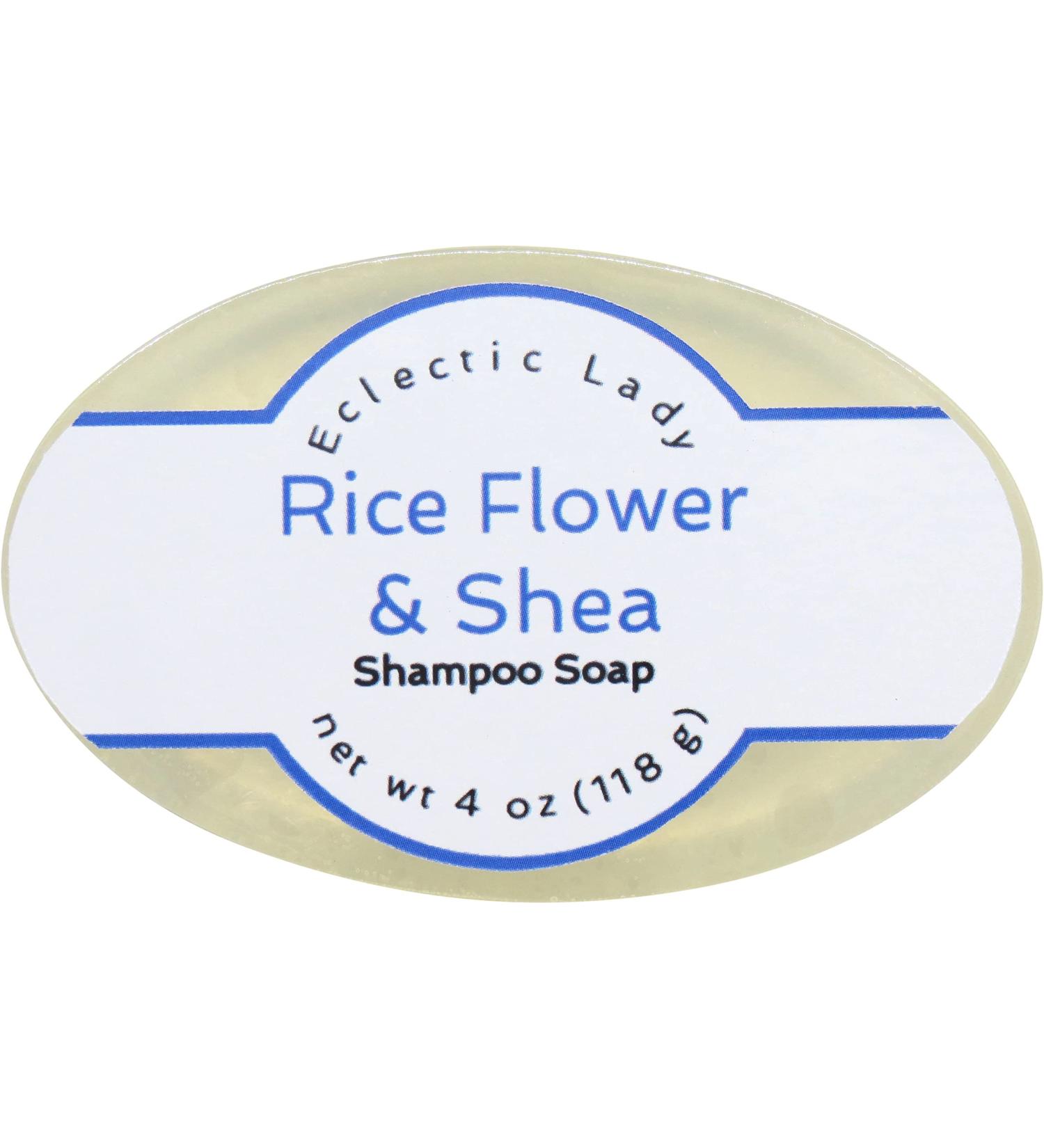 Eclectic Lady Rice Flower & Shea Shampoo Soap Bar - 4 oz | Pure Argan Oil Silk & Honey Protein Calendula & Aloe Extracts - International Shipping Available - Buy Online on GoSupps.com