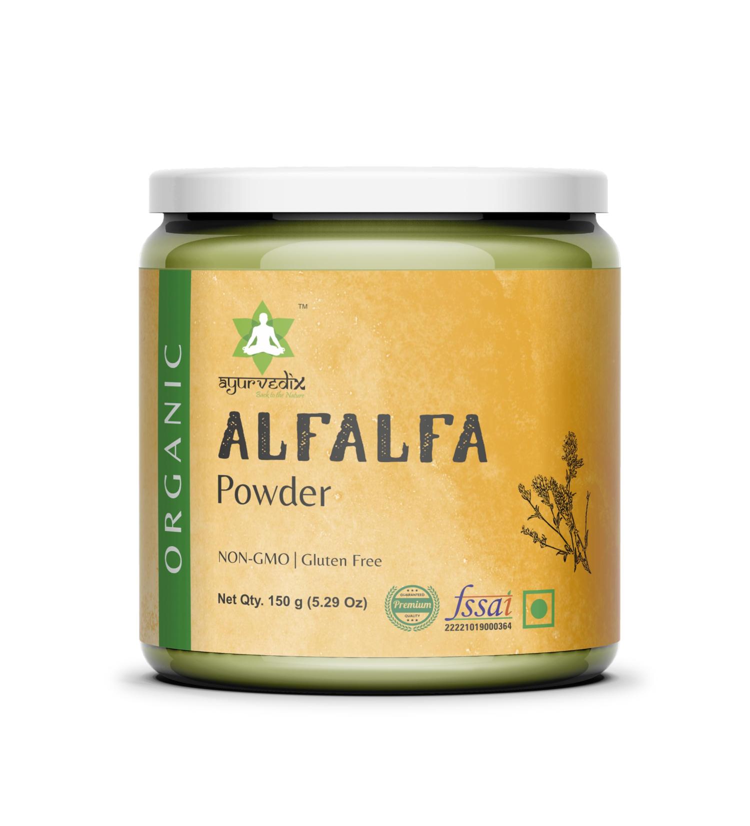 Organic Alfala Powder 150g (Pack of 3) 5.29 Ounce (Pack of 3) - Buy Online on GoSupps.com