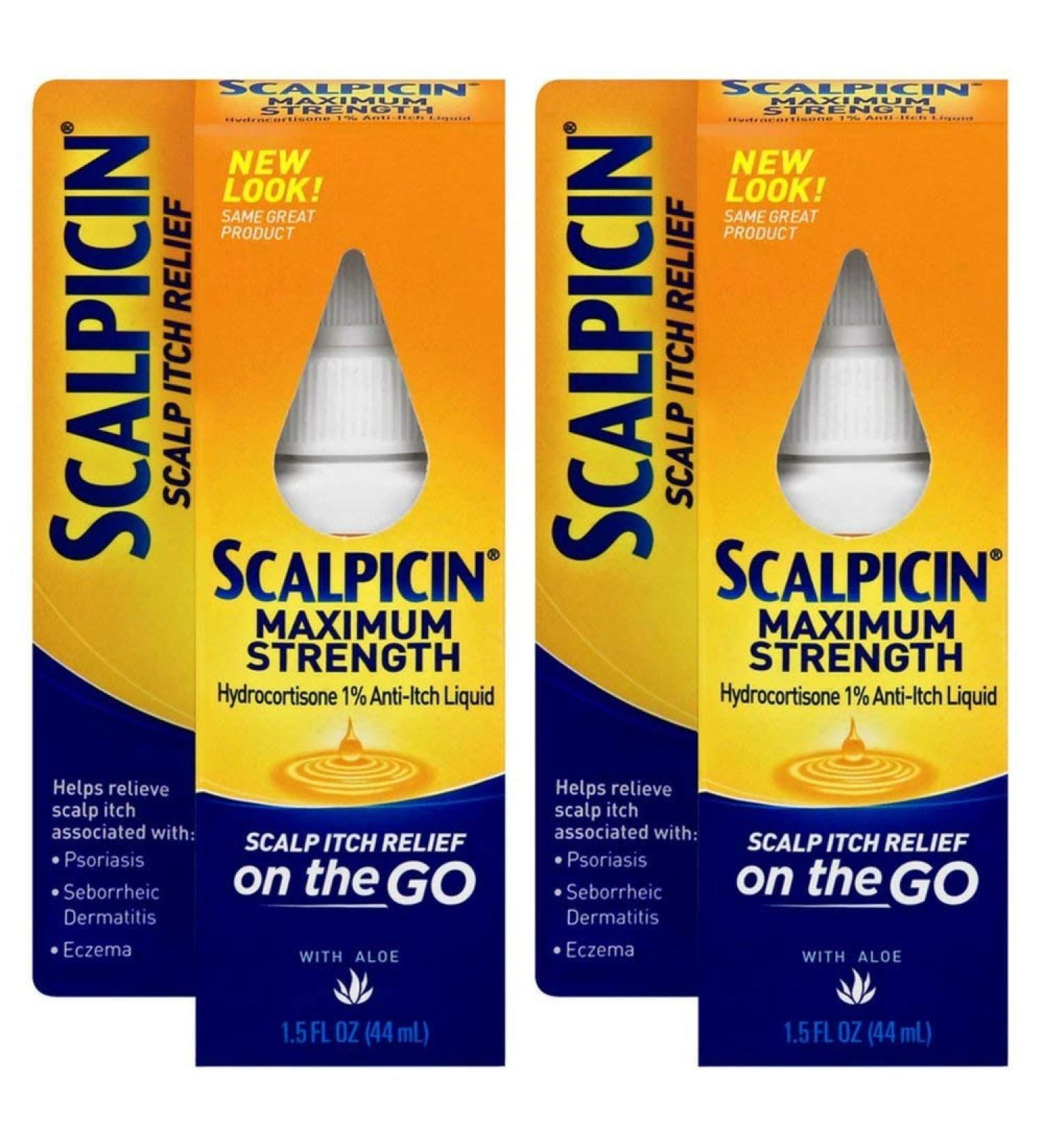 Scalpicin Max Strength Scalp Itch Treatment - 1.5 oz (Pack of 2) | Fast Shipping Worldwide - Buy Online on GoSupps.com