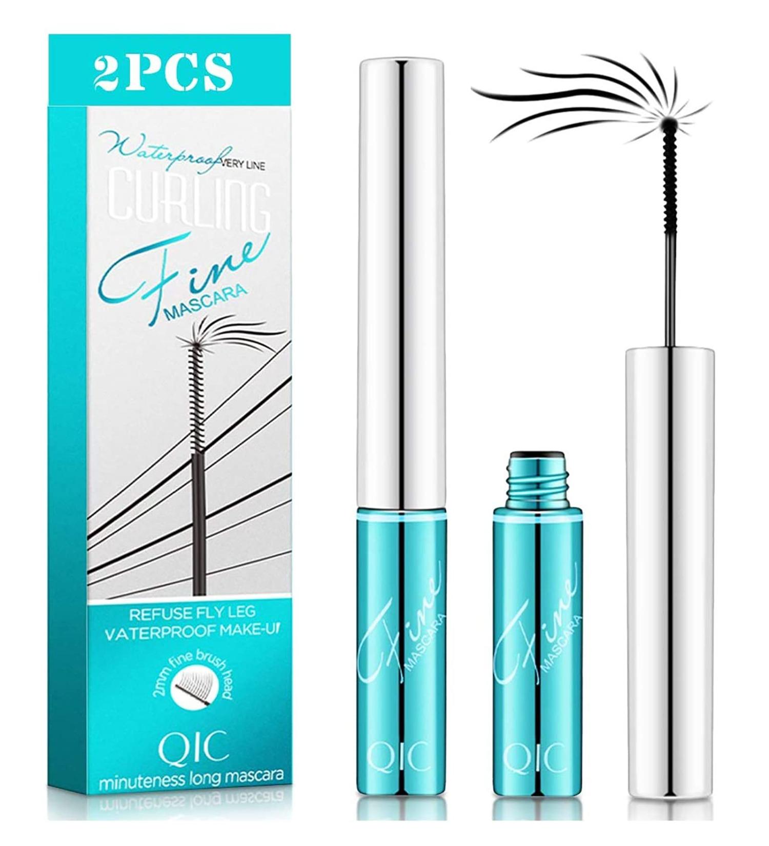 2 Pieces Ultra Fine Black Mascara Set | No Clumping Long-Lasting Volume & Precision for Tiny Eyelashes - Buy Online on GoSupps.com