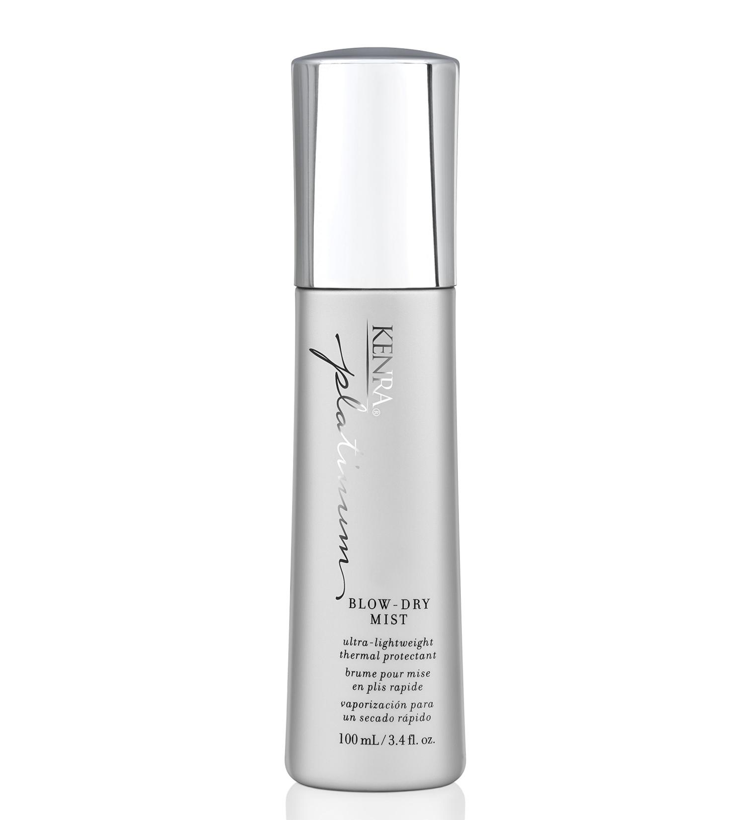 Kenra Platinum Blow-Dry Mist 3.4oz | Thermal Protectant for Fine to Medium Hair | Detangles, Smooths, & Eliminates Frizz - Buy Online on GoSupps.com