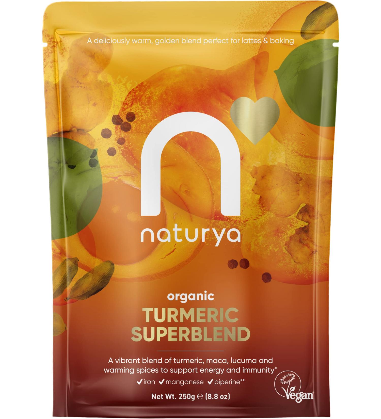 Naturya Organic Turmeric Superblend Powder 250g - Natural and Organic Turmeric Blend - Buy Online on GoSupps.com