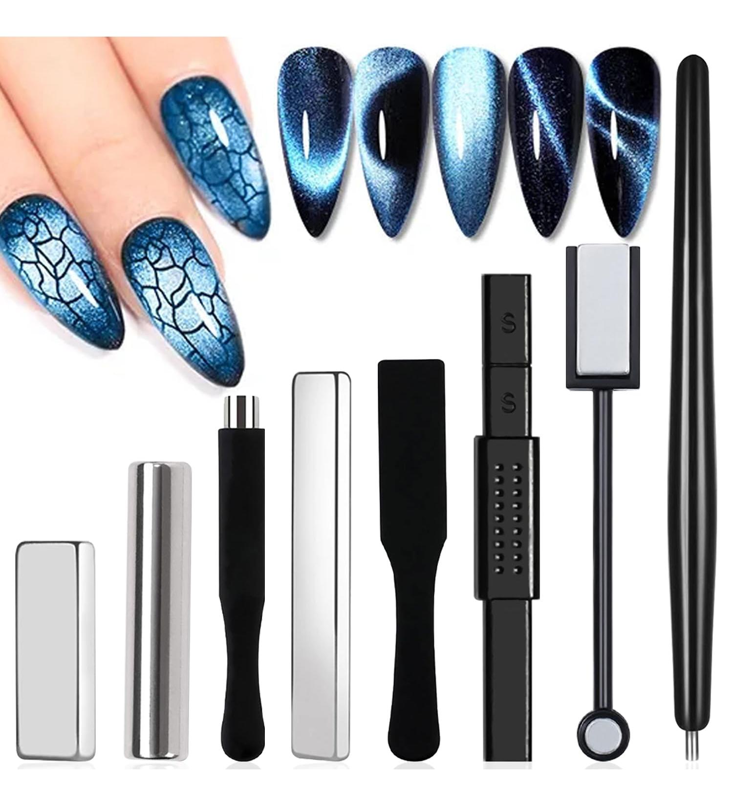 Buy DANNEASY 8pcs Cat Eye Nail Magnet Set - Strong Magnetic Gel Polish Tools for Stunning Nail Art - International Shipping Available - Buy Online on GoSupps.com