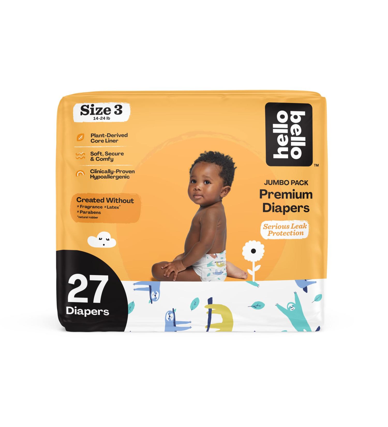 Hello Bello Baby Diapers - Size 3 - Sleepy Sloths - Pack of 27 - Buy Online on GoSupps.com