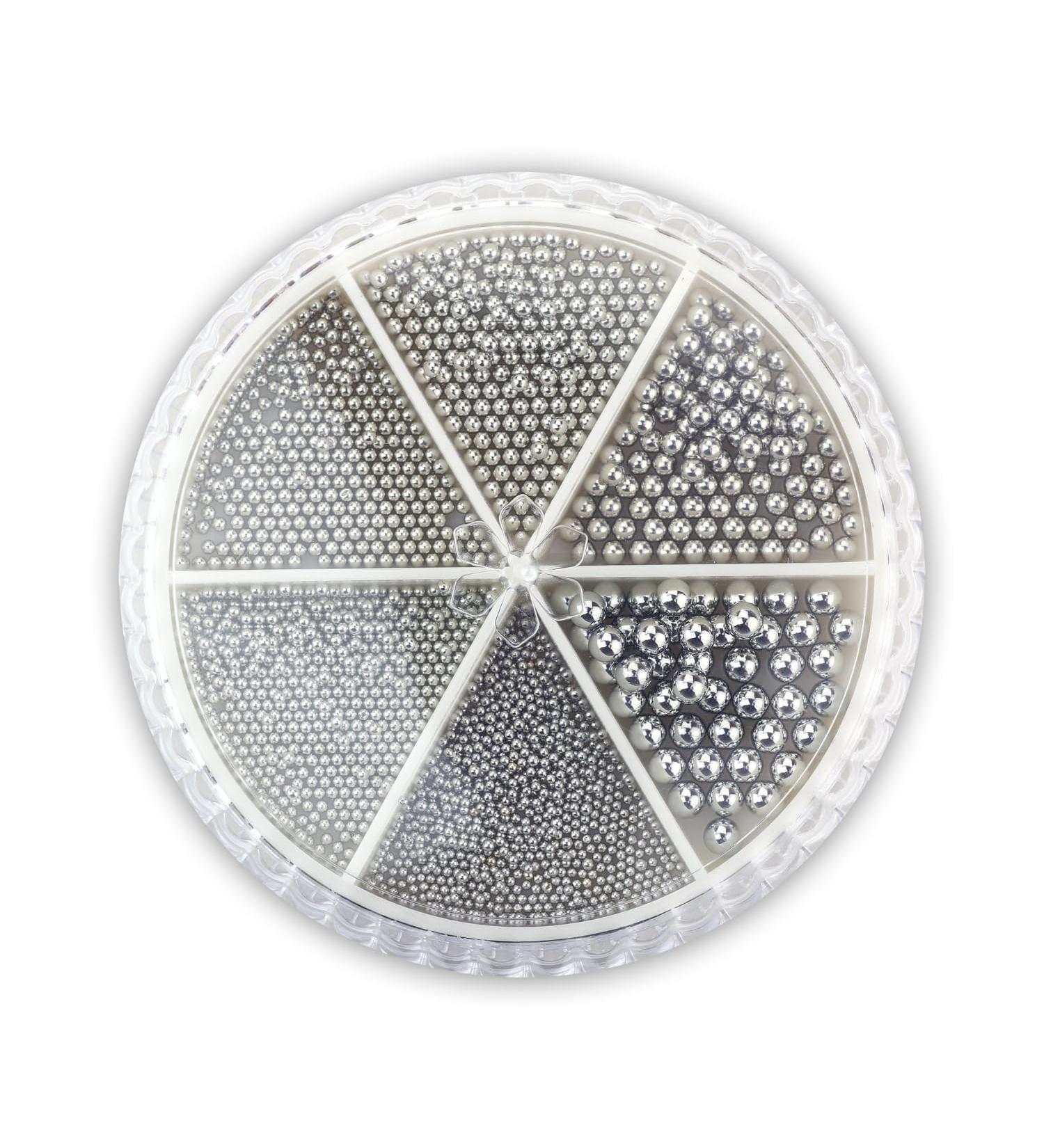 Nail Art Pearls - pearl silver 02 pearl silver