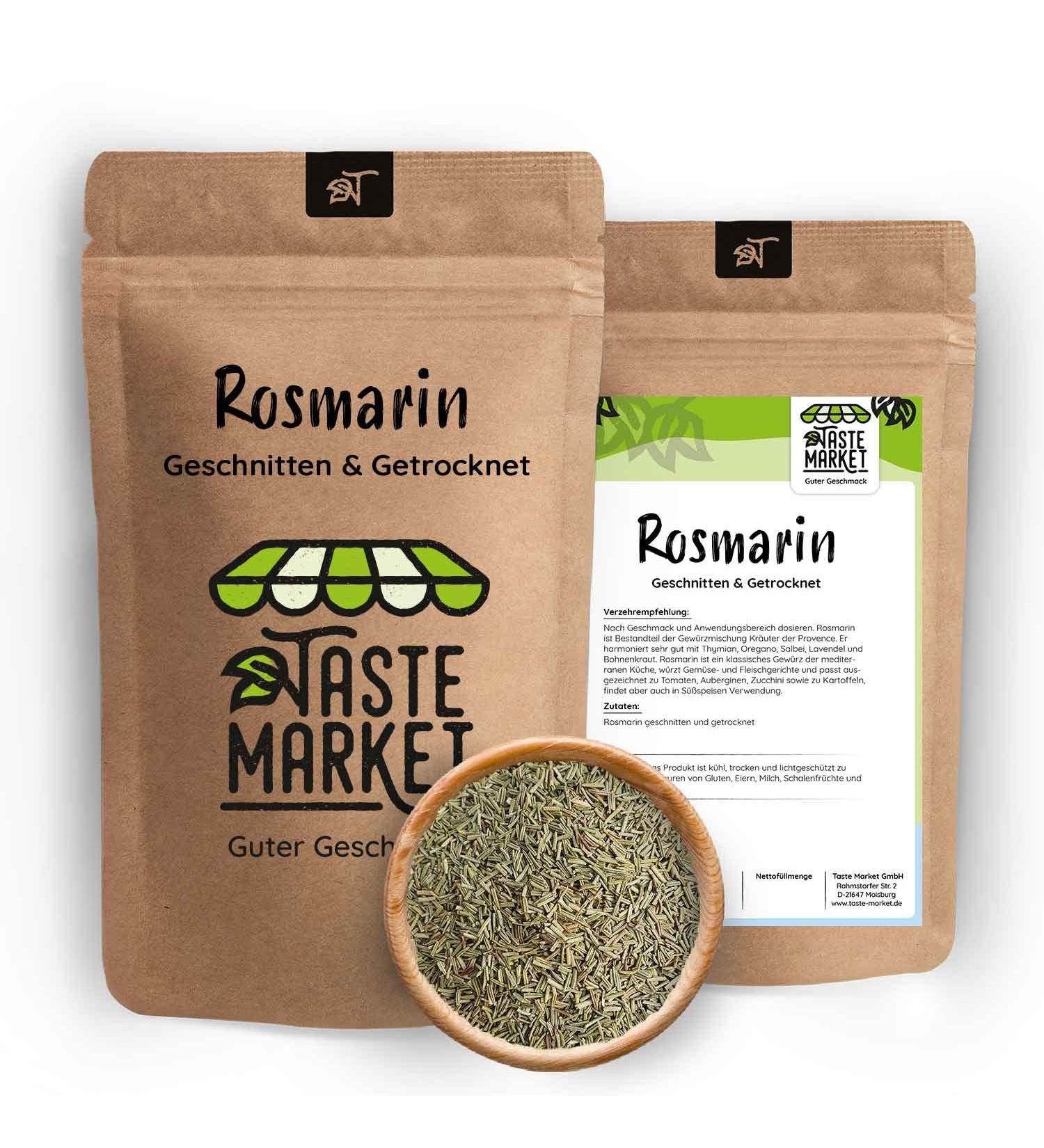 TASTE Guter Geschmack 10 x 1kg Rosemary Cut & Dried Tea Spices Premium Quality - Buy Online on GoSupps.com