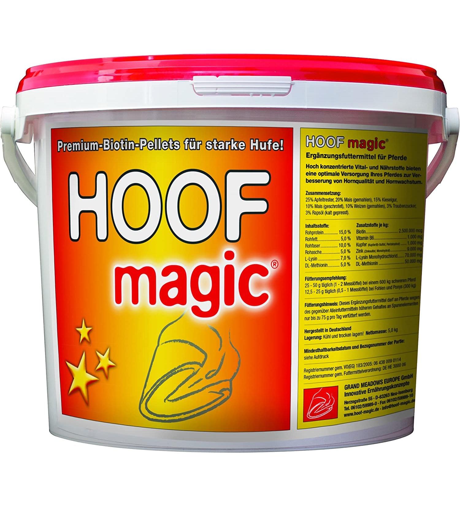 Premium Biotin Pellets for Horses - Hoof Growth Formula with Zinc Copper & Vitamin B6 - 2.5kg Pack for 100 Days - Hoof Magic - Buy Online on GoSupps.com