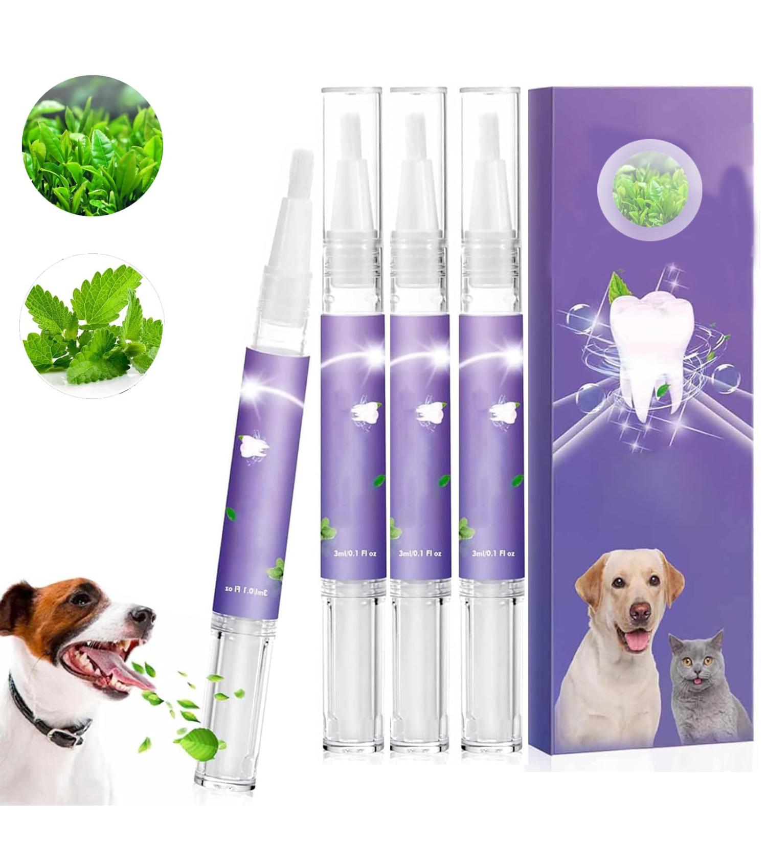 Pet Breath Freshener Gel Care Cleaner Pet Oral Restorative Gel Pet Oral Repair Gel for Dogs Pet Teeth Repairing Targets Tartars-Without Brushing Pet Teeth Whitening 4PCS - Buy Online on GoSupps.com