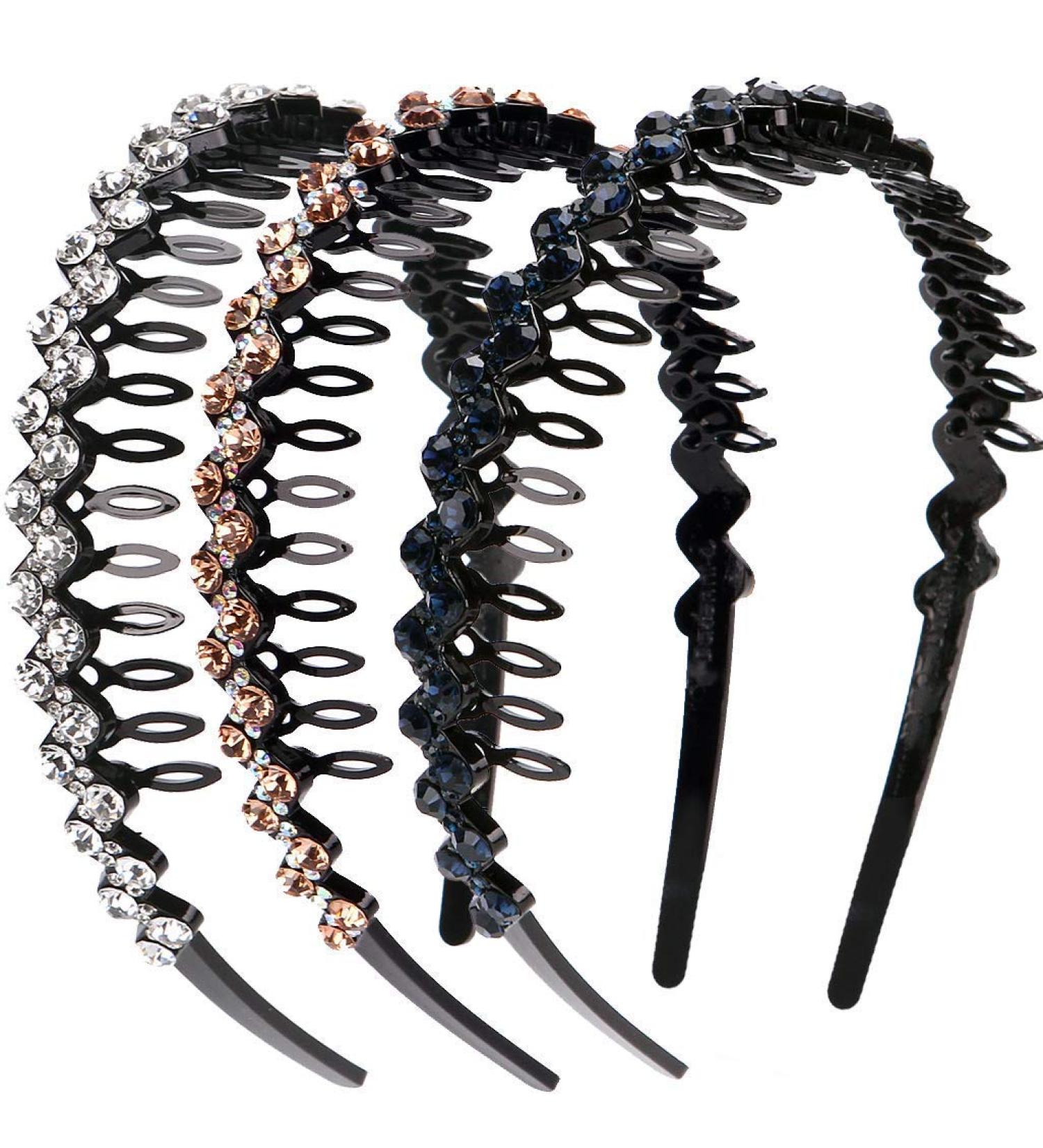 LONEEDY Ladies Headband - Stylish Silver Gold & Dark Blue Accessories for Women | International Shipping Available - Buy Online on GoSupps.com