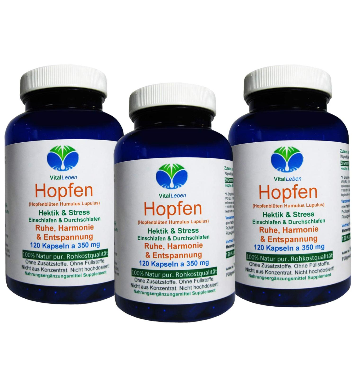 Buy Pure Hop Flowers Capsules for Stress Relief & Menopause Support | 350mg Hops Powder | Natural Additive-Free | International Shipping - Buy Online on GoSupps.com