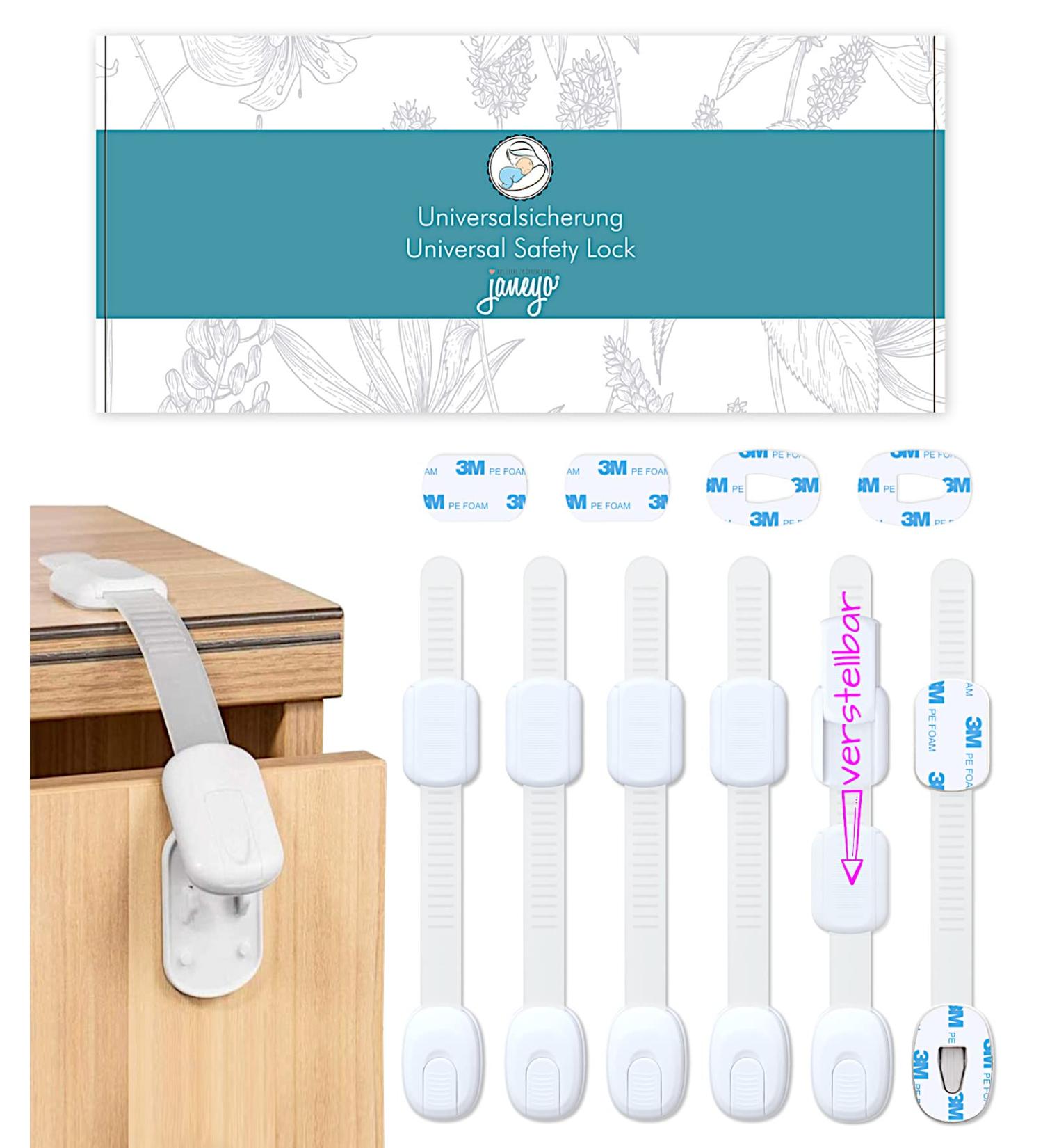 Janeyo Baby & Child Locks for Cupboards Drawers & More - Ultimate Child Safety Solution - Buy Online on GoSupps.com