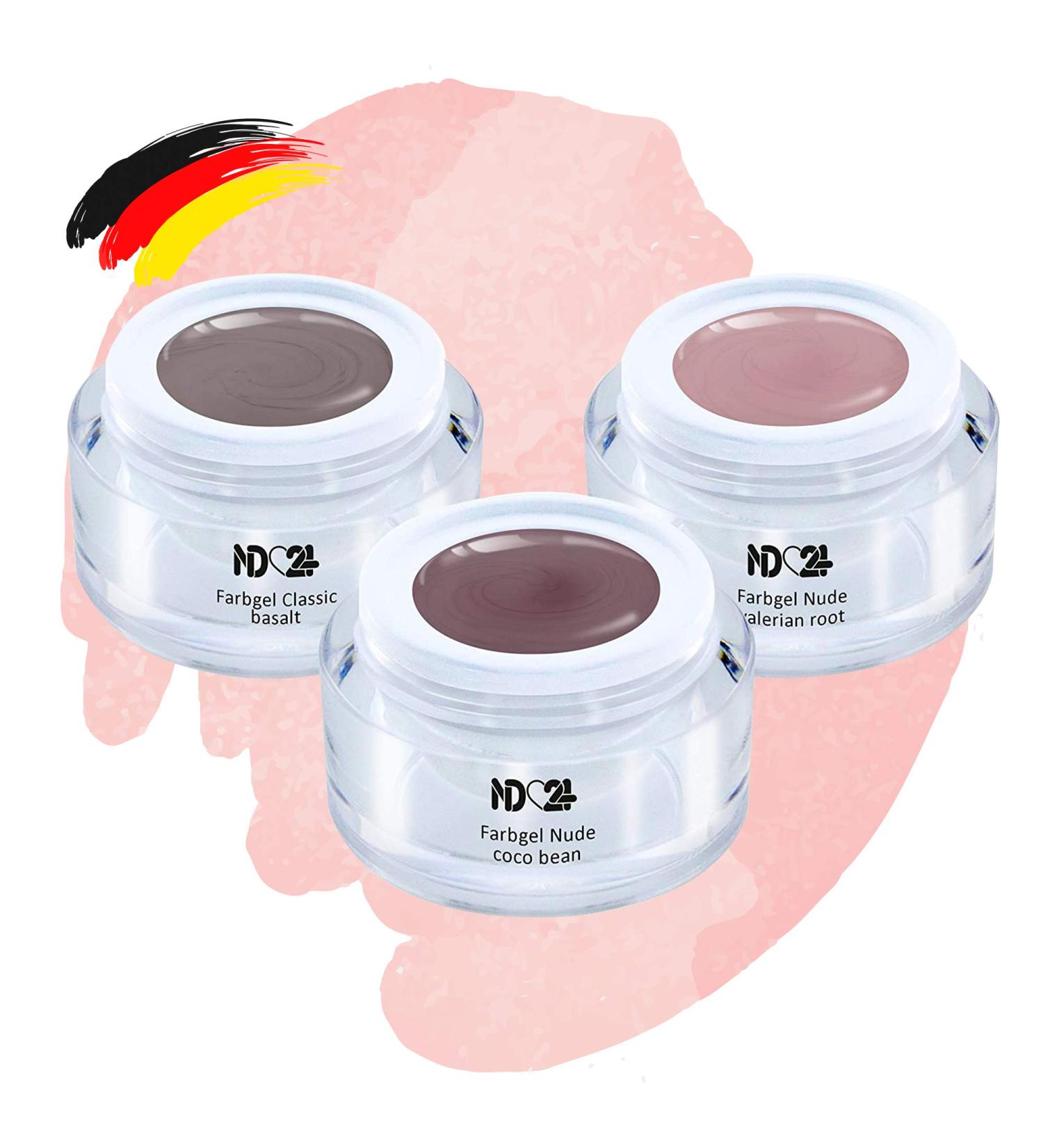 Light Nude Collection Set - Studio Quality UV LED Gel for Brown Skin - 3 x 5ml | International Shipping - Buy Online on GoSupps.com