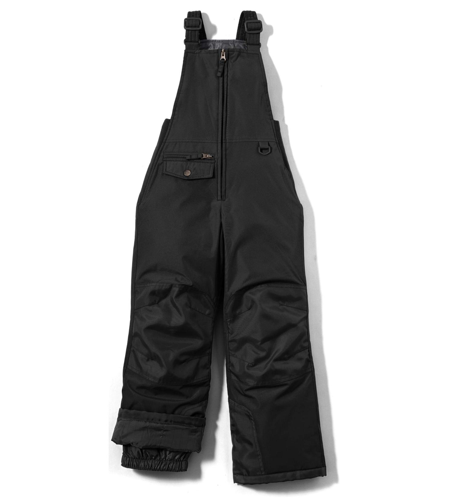 TSLA Kids Winter Snow Bibs | Waterproof Insulated Overalls for Boys & Girls | Windproof Ski Pants | Black - Size 7 - Buy Online on GoSupps.com