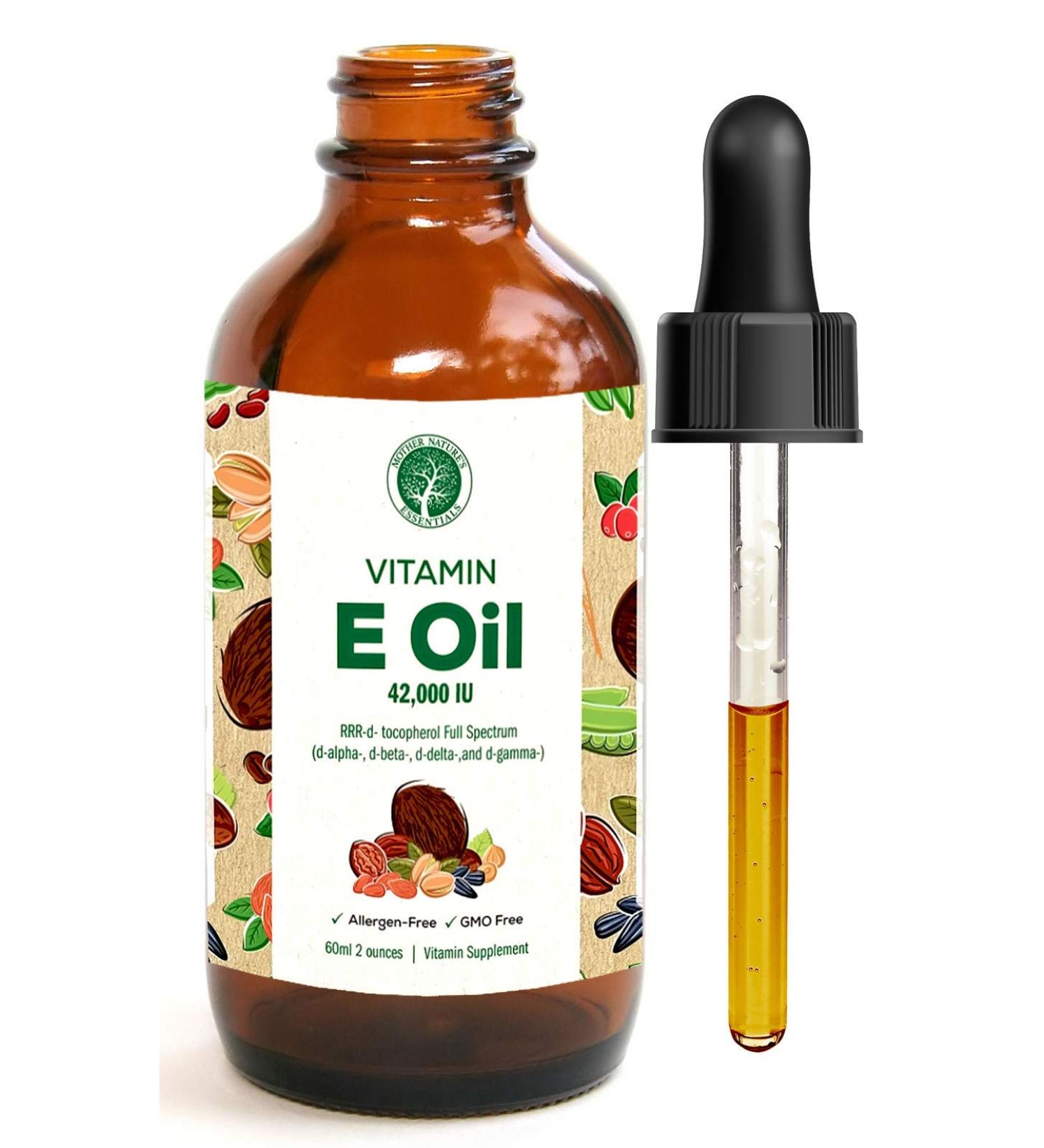 Vitamin E Supplement 42,000 IU - Mother Nature's Essentials 2 oz - Buy Online on GoSupps.com