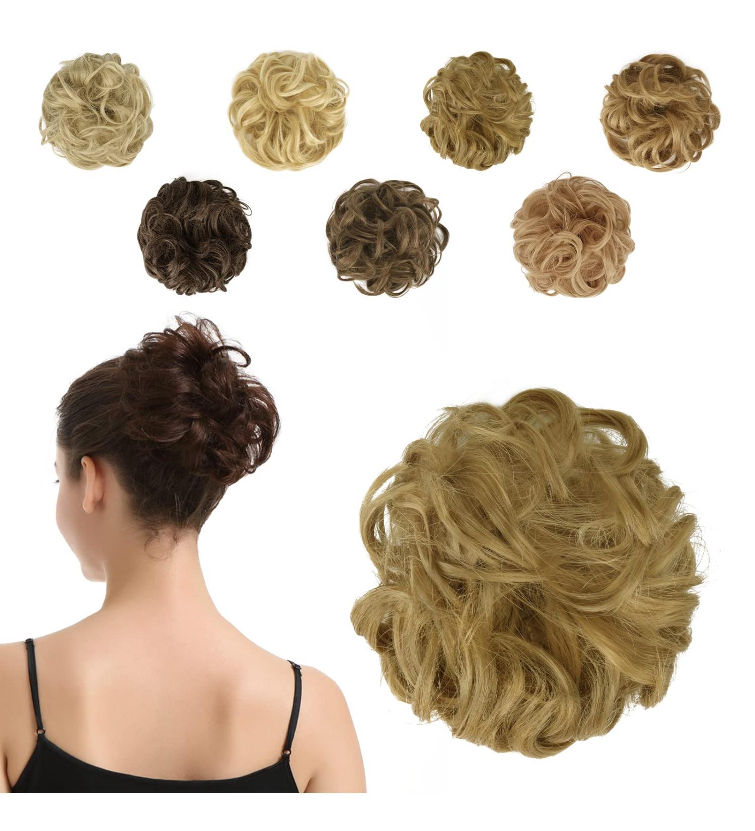 BARSDAR Hair Part Dott Hair Teld Contractions | Wavy Messy Bun Hair Extensions - Copper Red 40g - Buy Online on GoSupps.com