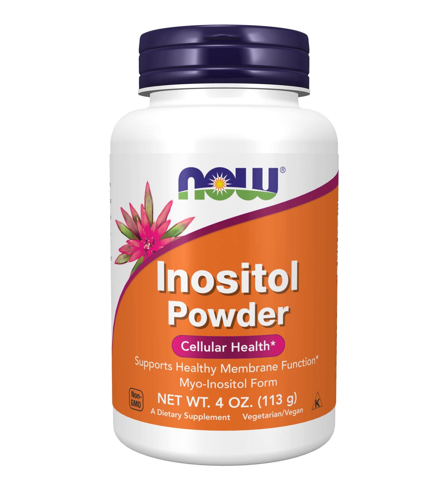 Now Foods Inositol Powder 4 oz - Pure, Vegan & Gluten-Free Supplement - Buy Online on GoSupps.com