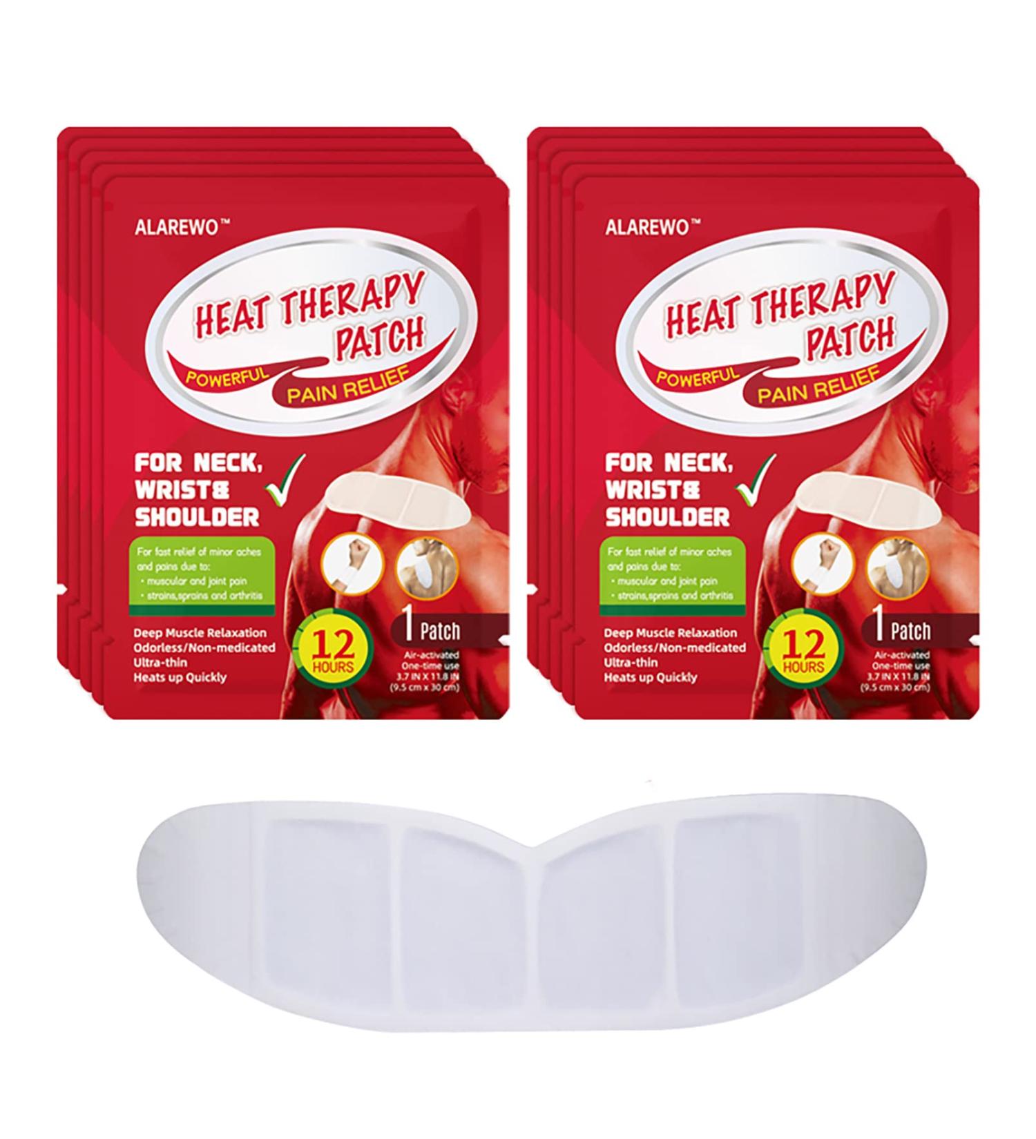 AlAREWO Portable Heat Therapy Patches for Pain Relief - Multipurpose Heating Wraps Value Pack 10 Counts - Buy Online on GoSupps.com