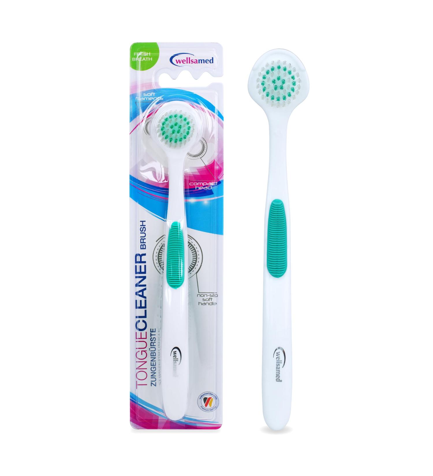 Wellsamed Tongue Brush - Effective Anti-Halitosis Solution | Combat Tongue Coating - International Shipping - Buy Online on GoSupps.com