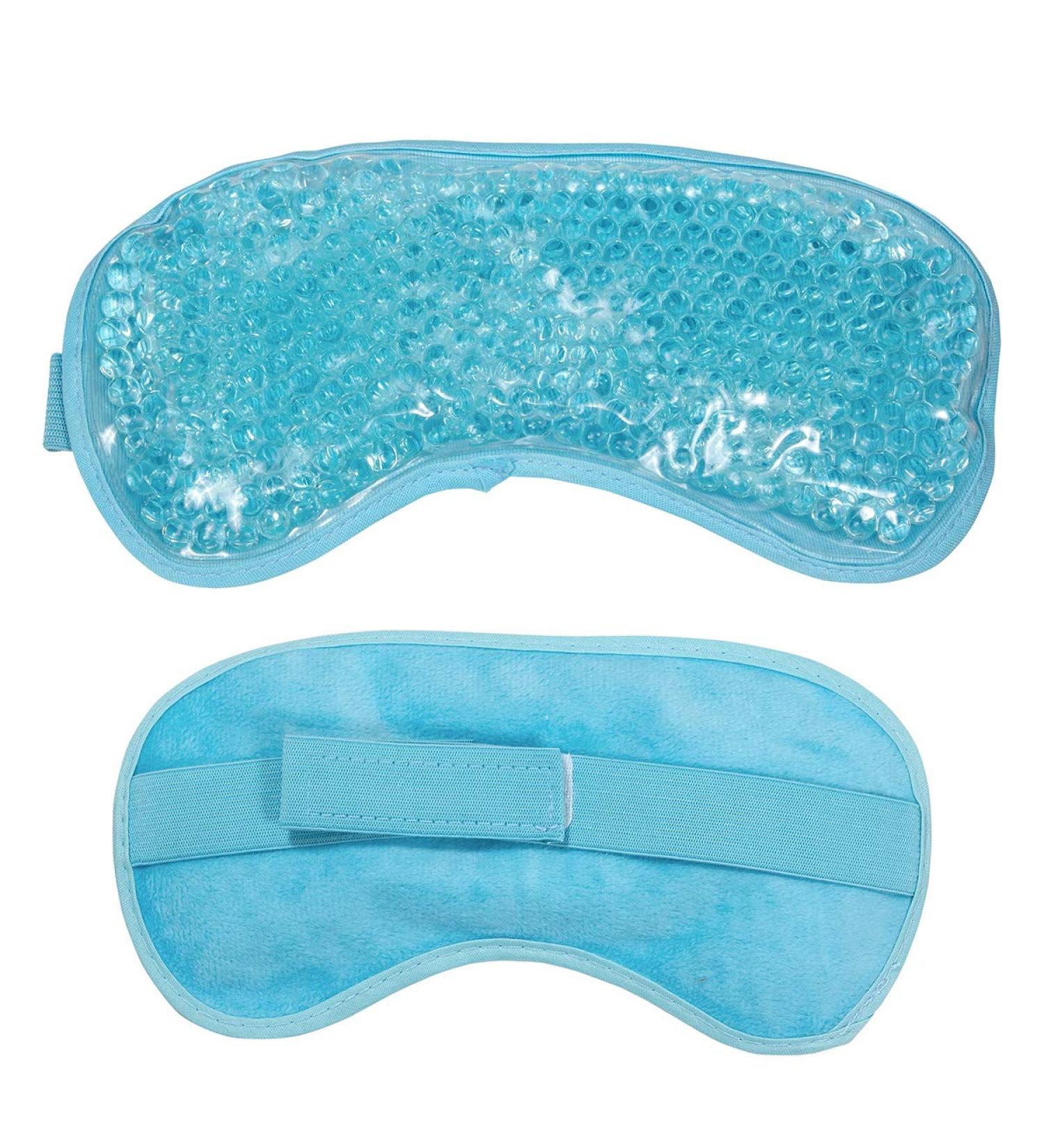Reusable Gel Cooling Eye Mask for Puffy Eyes | Pastel Blue - Buy Online on GoSupps.com