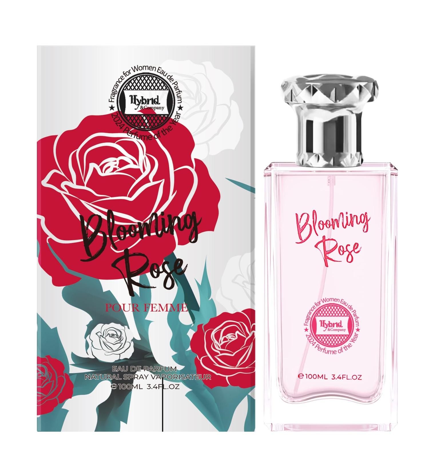 Hybrid & Company Women Blooming Rose Pour Femme Eau De Parfum Vaporisateur Natural Spray 3.4 Fl Oz - Buy Online on GoSupps.com