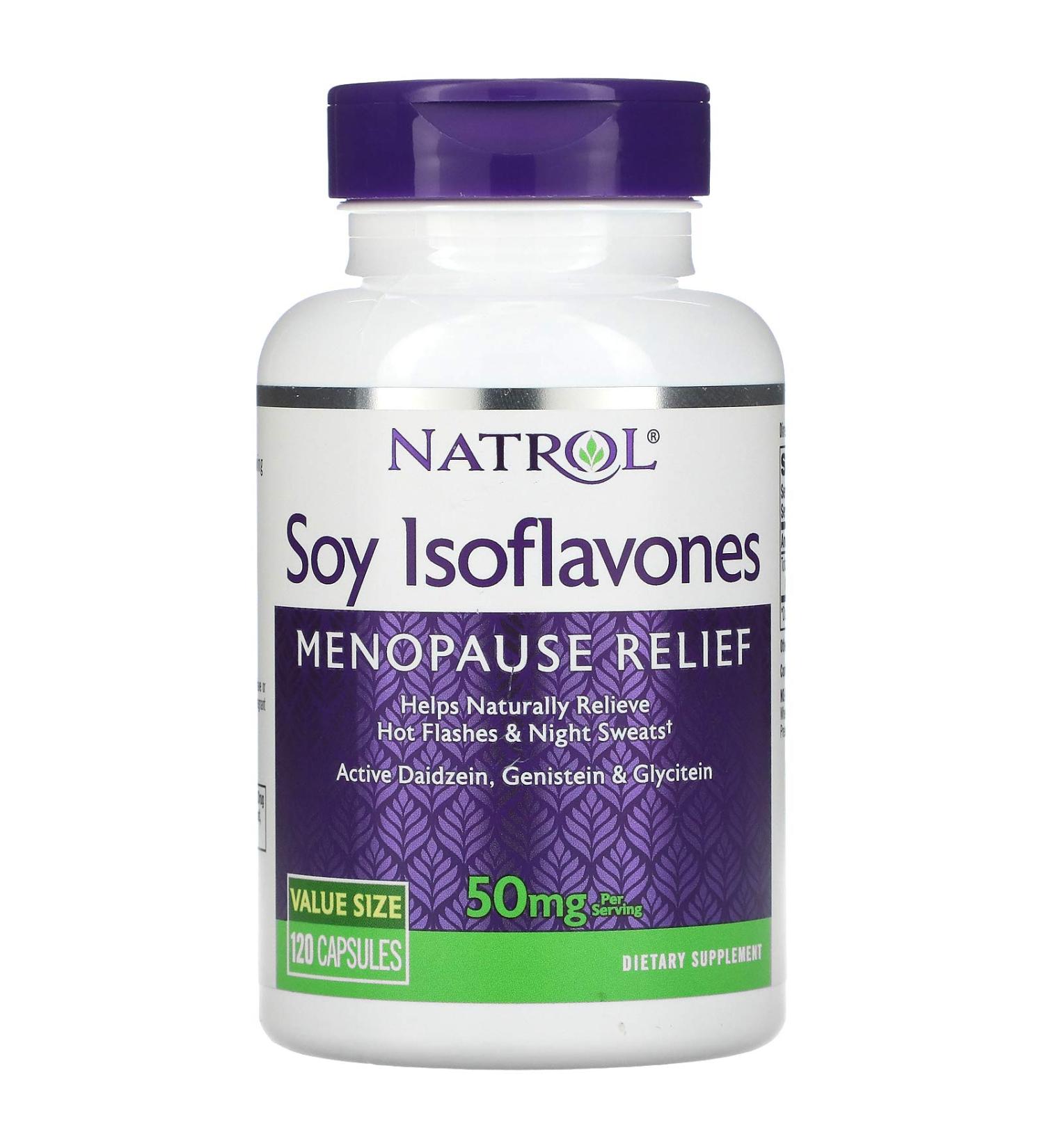 Natrol Soy Isoflavones 10mg - 120 Capsules | Hormone Balance Support - Buy Online on GoSupps.com