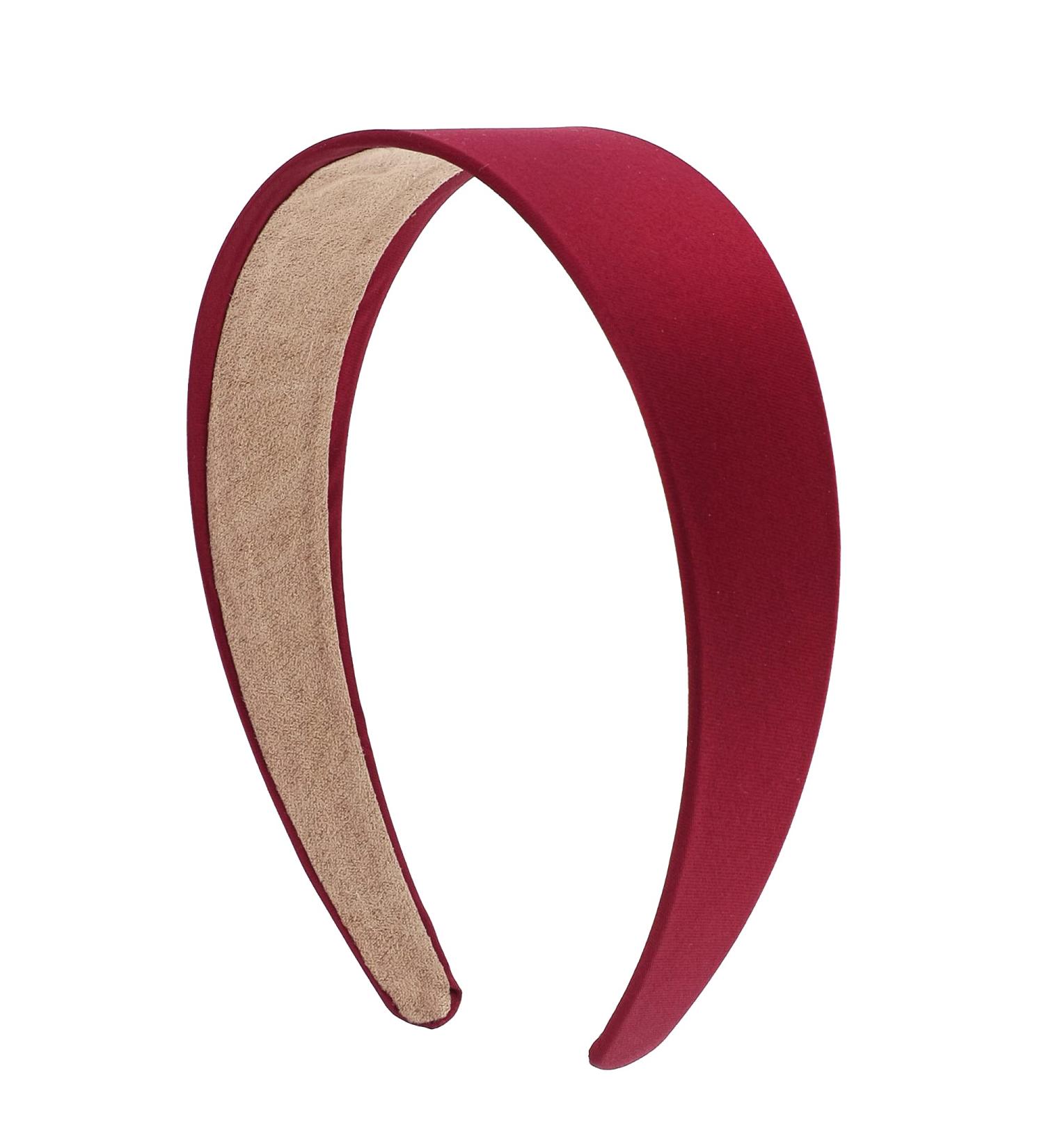 Motique Accessories Girls 2 inch Satin Headband in Burgundy - Stylish Hair Accessory - Buy Online on GoSupps.com