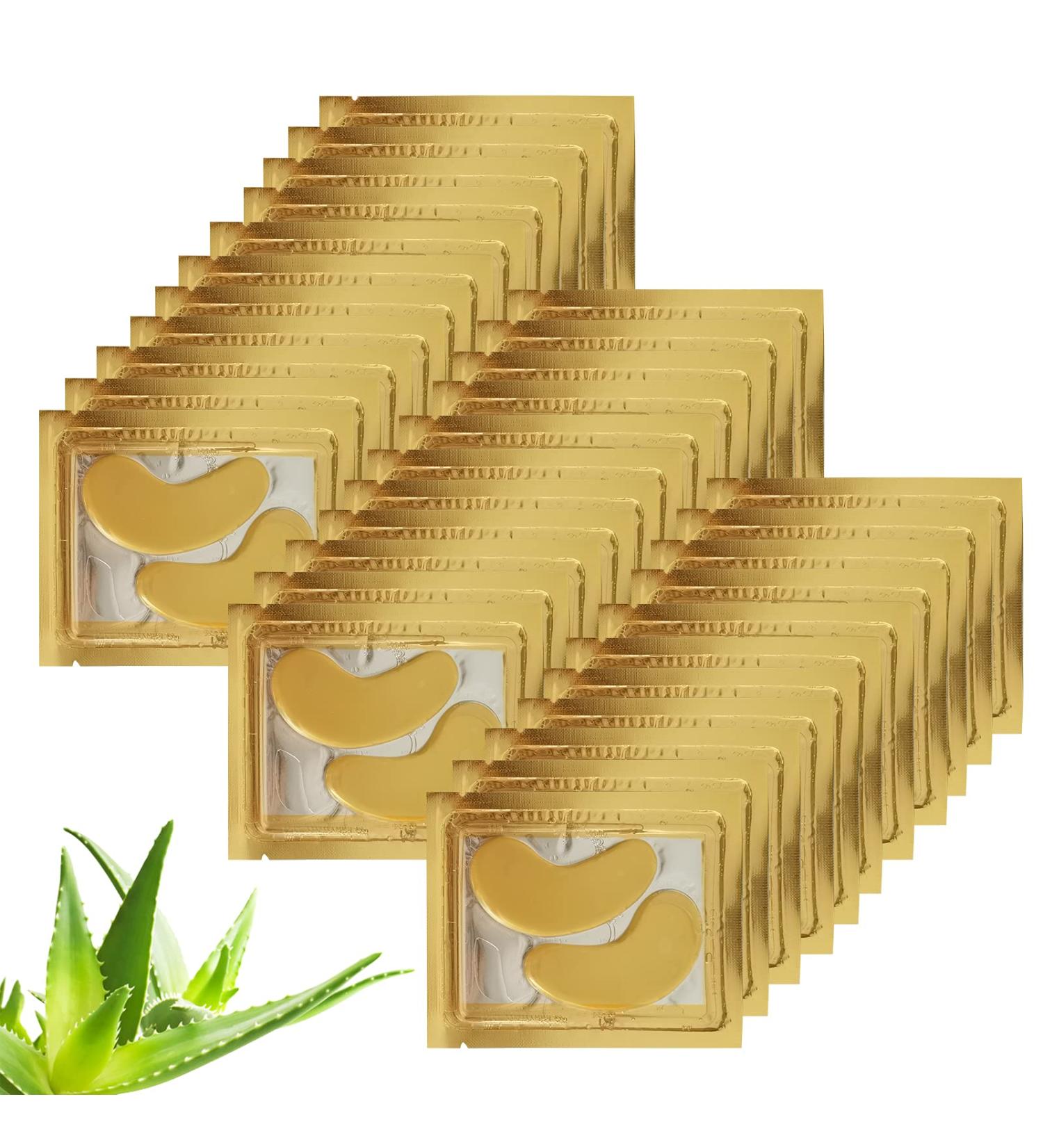 30 Pairs 24k Gold Under Eye Patches for Dark Circles & Puffiness - Anti-Aging Treatment for Women - Buy Online on GoSupps.com