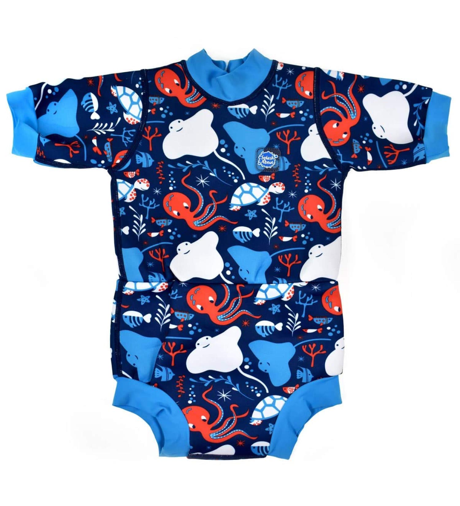 Splash About Happy Nappy Wetsuit & Reusable Swim Nappy - Under the Sea, 0-4 months - Buy Online on GoSupps.com