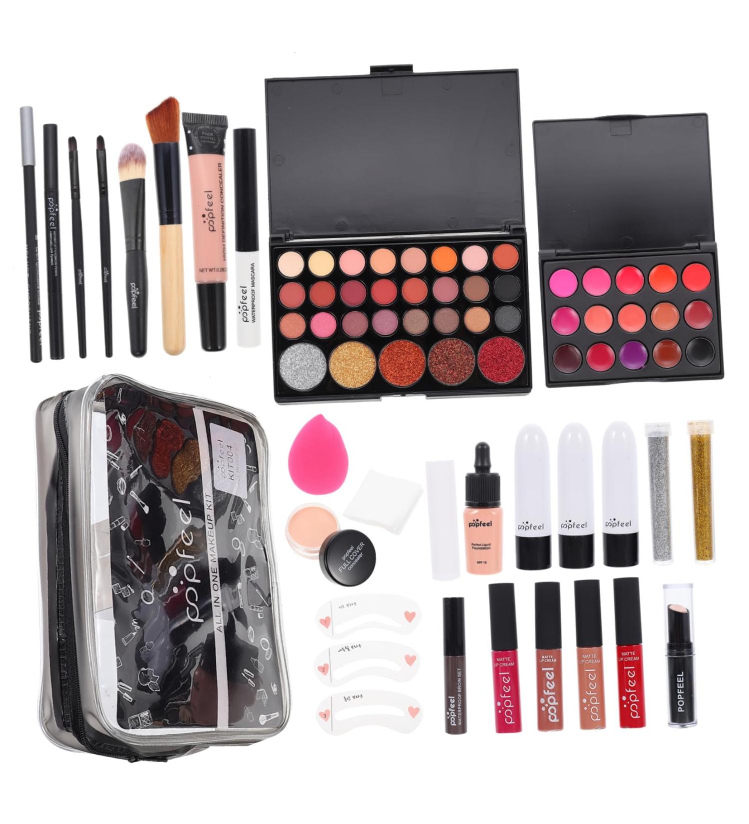 POPETPOP 4 Sets Women's Makeup Kit - Complete Cosmetic Supplies & Toiletry Bags for Ladies - Buy Online on GoSupps.com