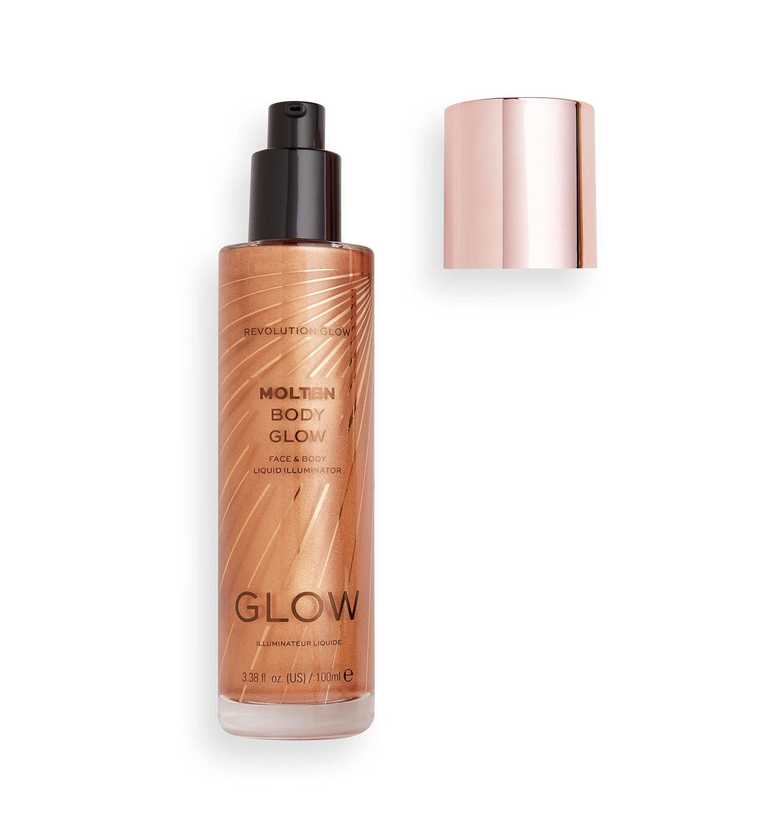 Makeup Revolution Molten Body Glow Bronze 100ml - Illuminate Your Skin with Radiant Shine - Buy Online on GoSupps.com