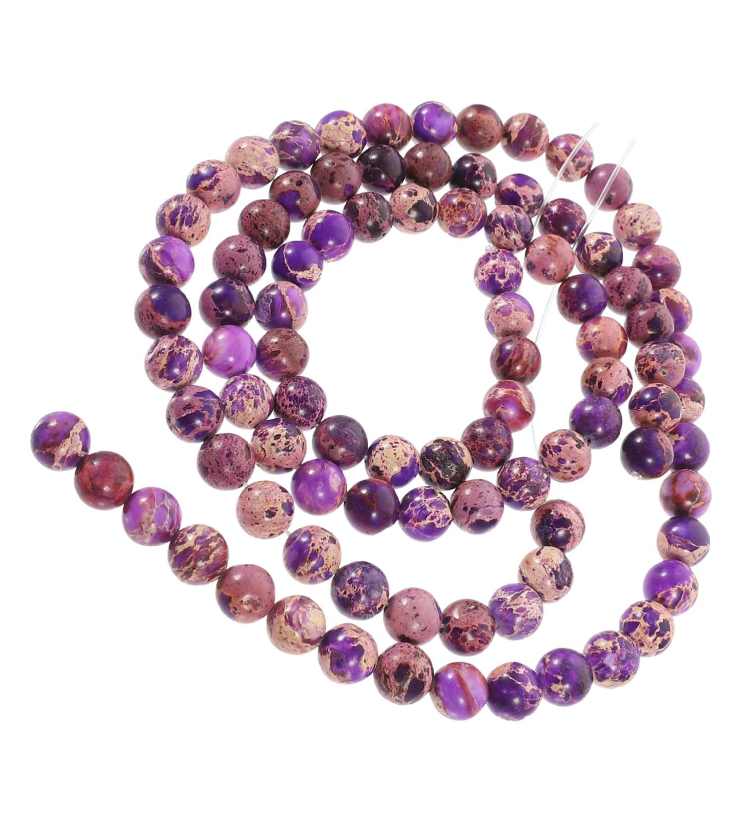 COHEALI 2pcs Beads Delicate Bracelet Beaded Bracelet Bead Bracelet Stone Jewelry Stone Bracelet Decorative Bracelet Stone Bead Jewelry Beaded Decor Turquoise Purple Emperor Stone Necklace Purple 0.80X0.80X0.80CM - Buy Online on GoSupps.com