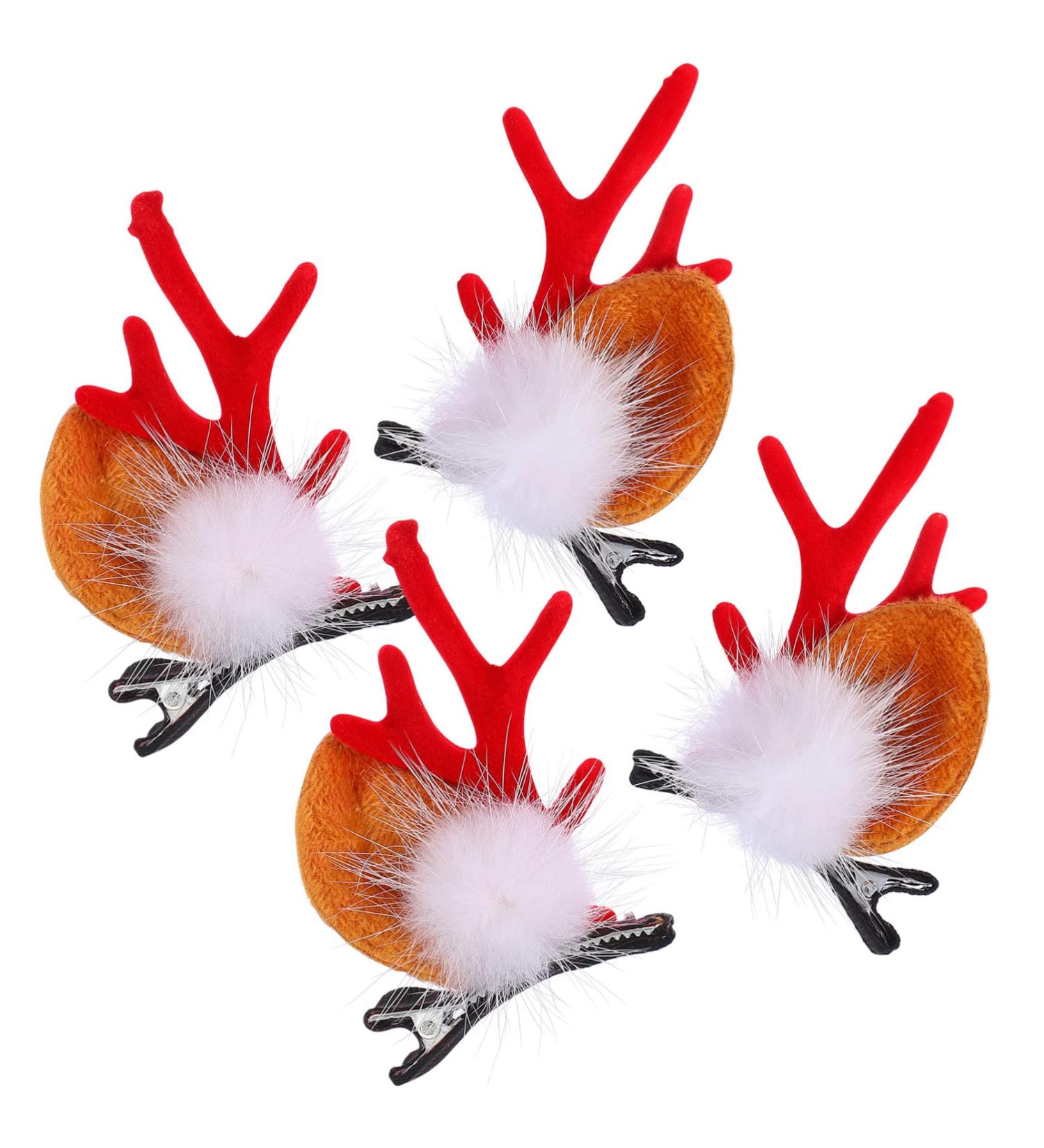 Beavorty 2 Pairs Christmas Hair Clips Deer Antlers Hair Girls Christmas Barrette Deer Horn and Ears Hair Pins Billed Hair Clips Deer Horn Clips Iron Animal Three-dimensional - Buy Online on GoSupps.com