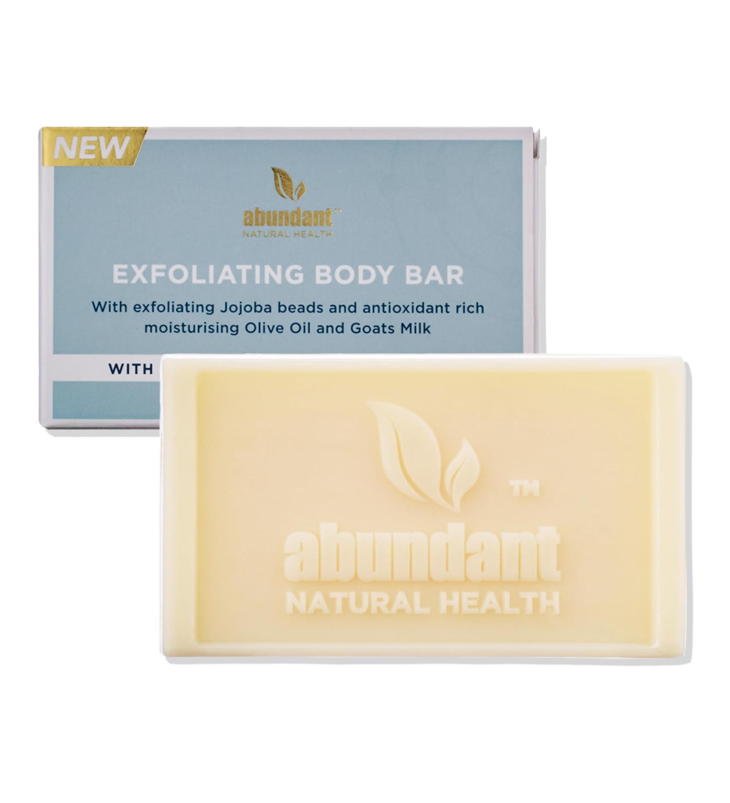 Magnesium Exfoliating Body Bar with Goat's Milk & Olive Oil - Gentle Skin Exfoliator 90g | Hydrate & Soothe Your Skin - Buy Online on GoSupps.com