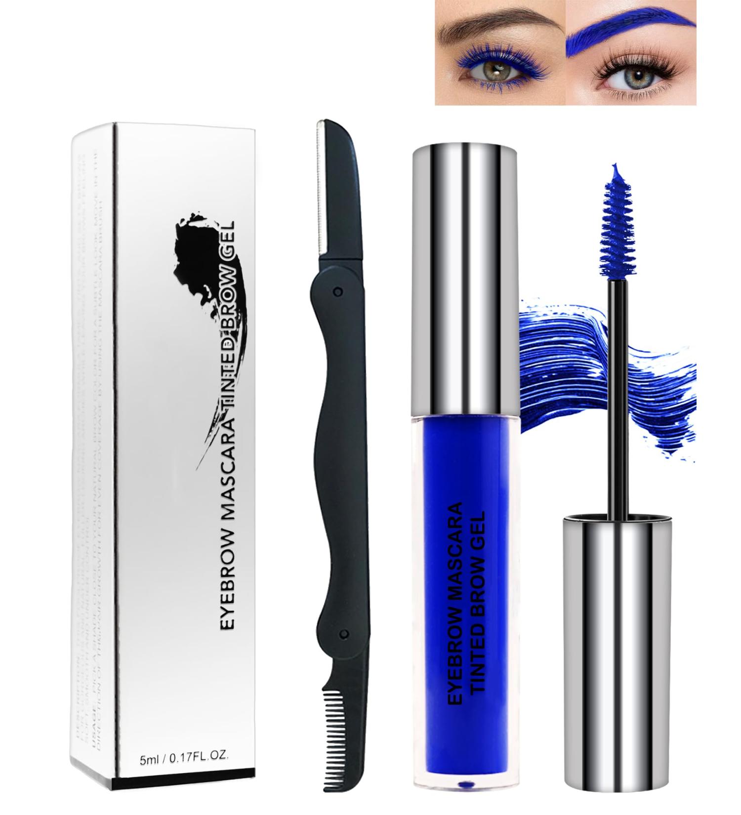 Lestpola Brow Gel liquid tinted eyebrow gel volumizing and filling the eyebrows highly pigmented eyebrow lifting makeup set for cosplay party 07 07 Blue - Buy Online on GoSupps.com